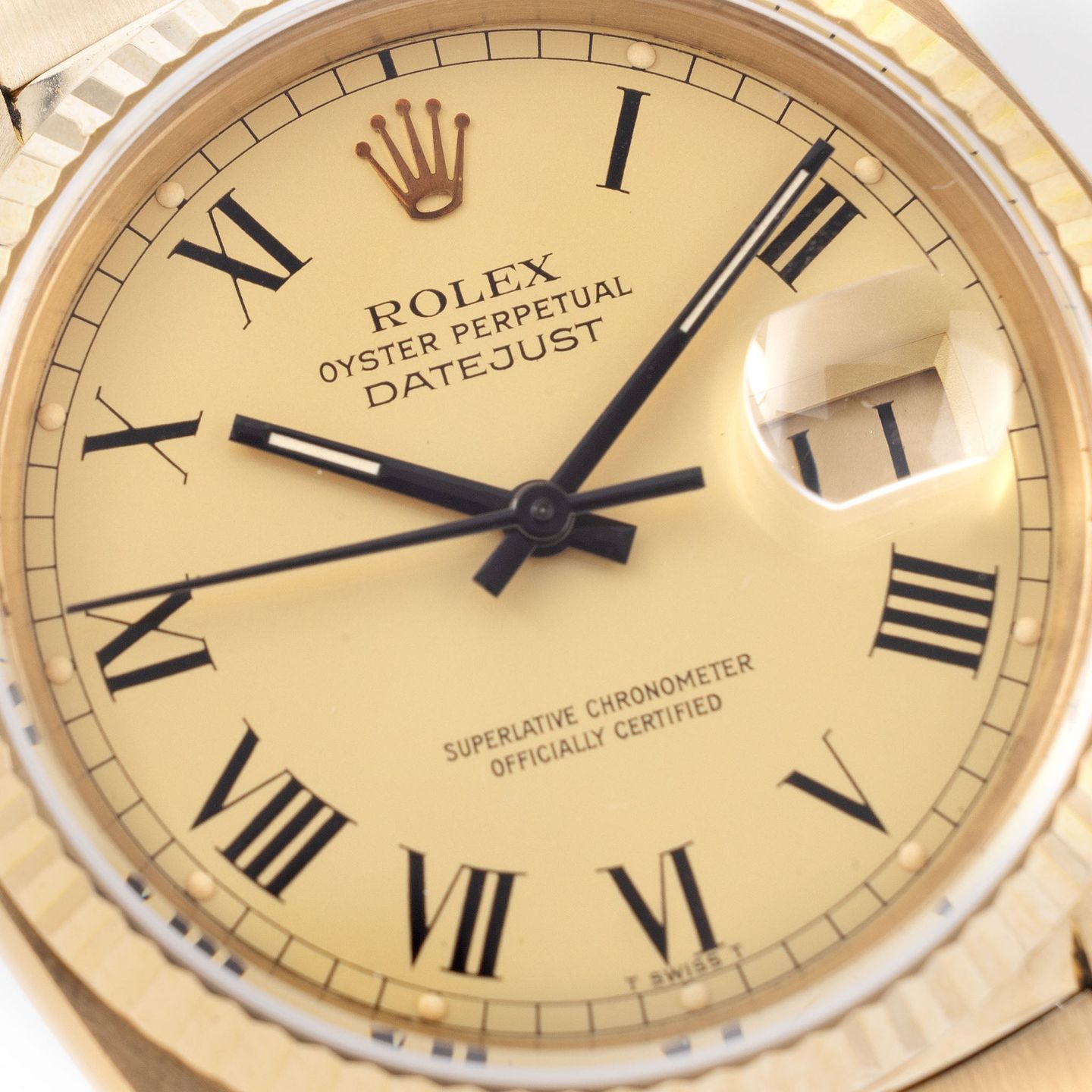 Rolex Datejust 36 16018 (1979) - Champagne dial 36 mm Yellow Gold case (2/8)