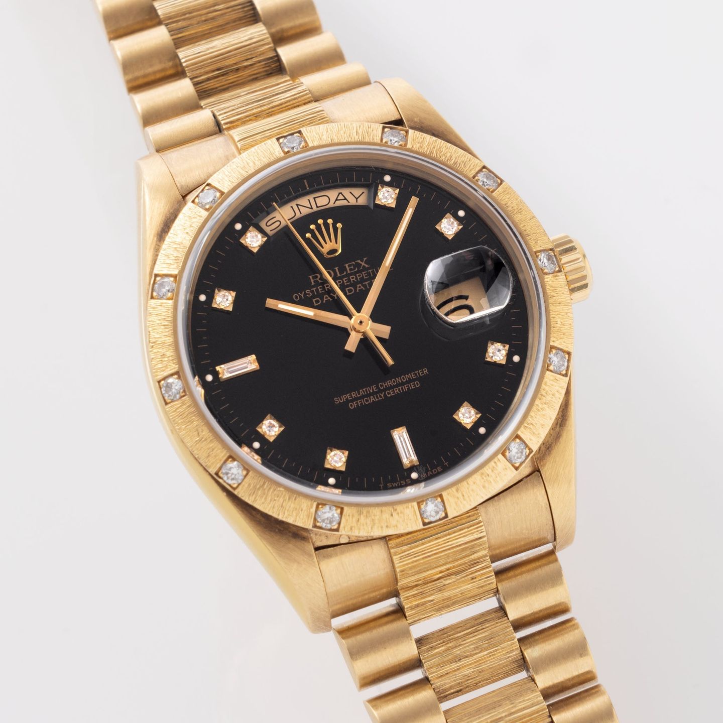 Rolex Day-Date 36 18078 (1981) - Zwart wijzerplaat 36mm Geelgoud (5/8)