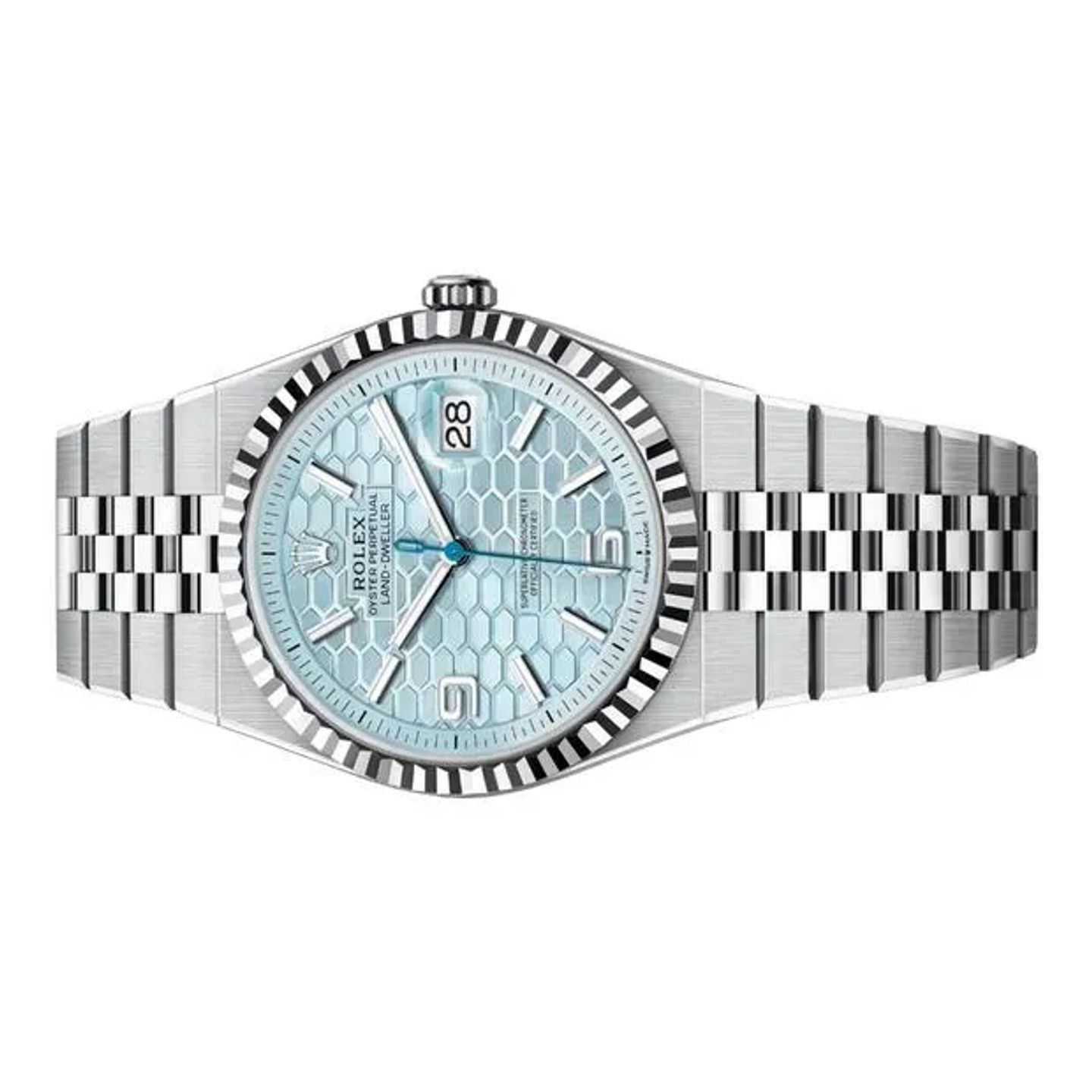 Rolex Land-Dweller 40 127336 (2025) - Blue dial 40 mm Platinum case (2/6)