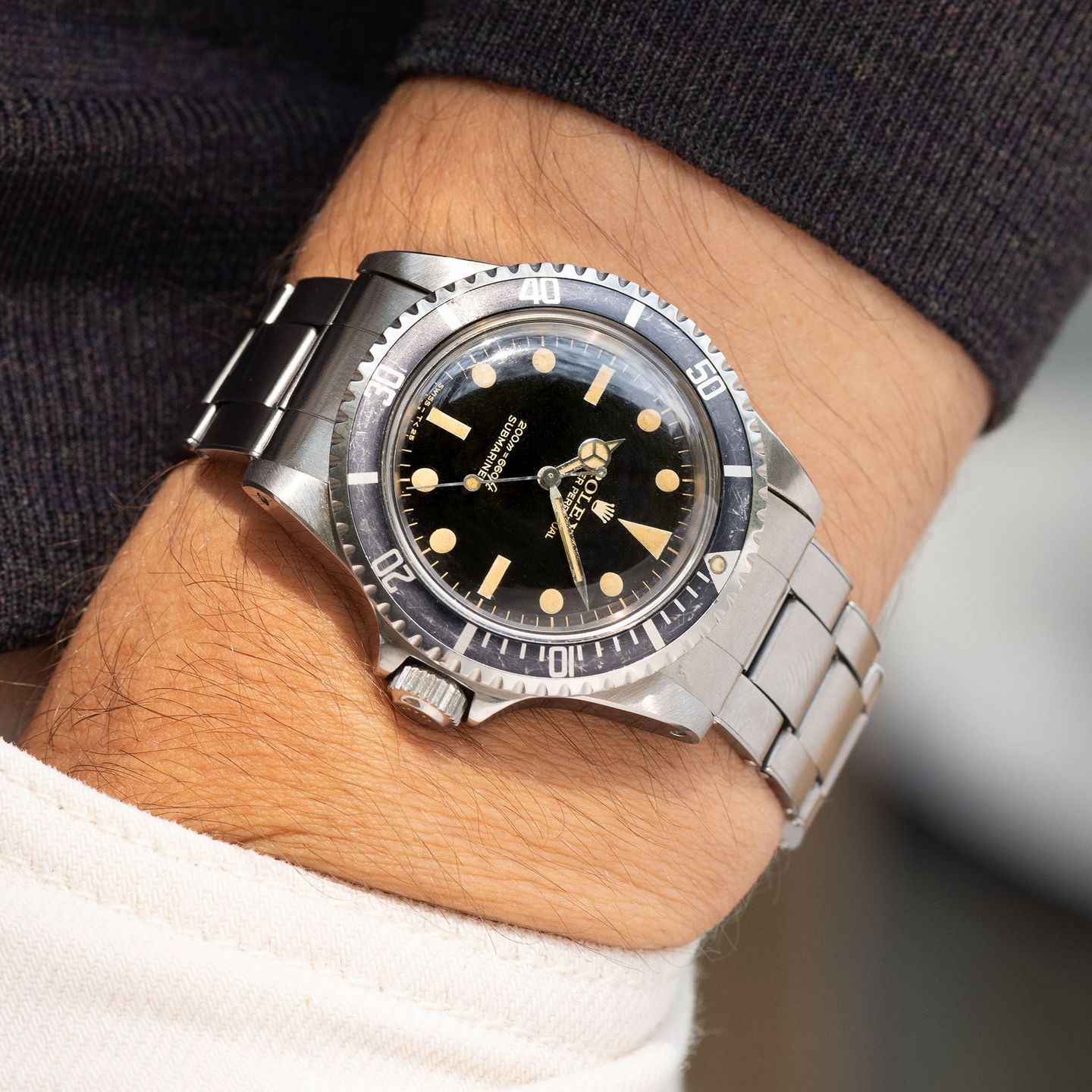 Rolex Submariner No Date 5513 (1966) - Zwart wijzerplaat 40mm Staal (5/8)