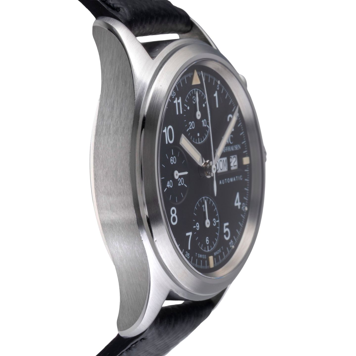 IWC Pilot Chronograph IW370602 (Unknown (random serial)) - Black dial 39 mm Steel case (7/8)
