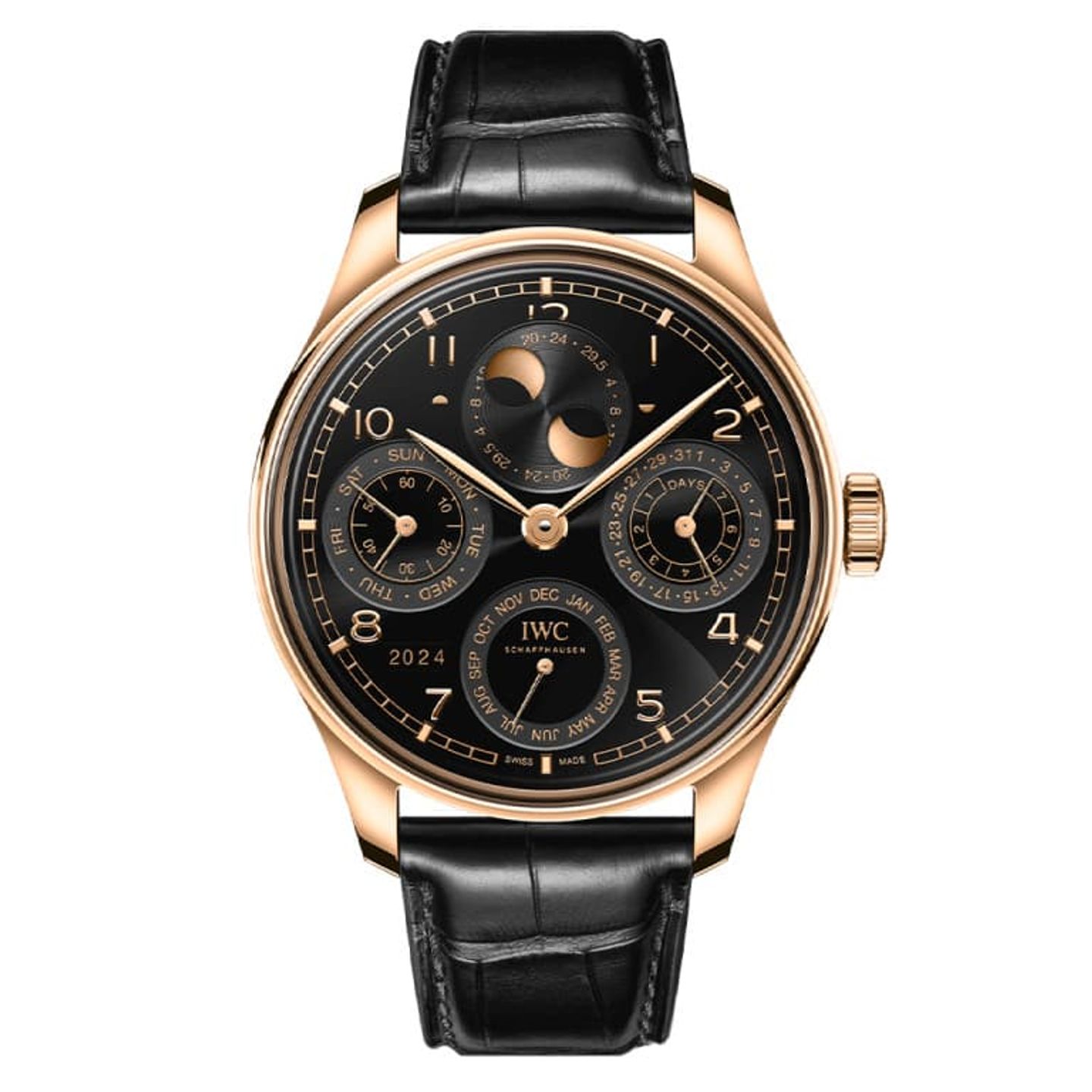 IWC Portuguese Perpetual Calendar IW503702 (2024) - Black dial 44 mm Red Gold case (1/1)