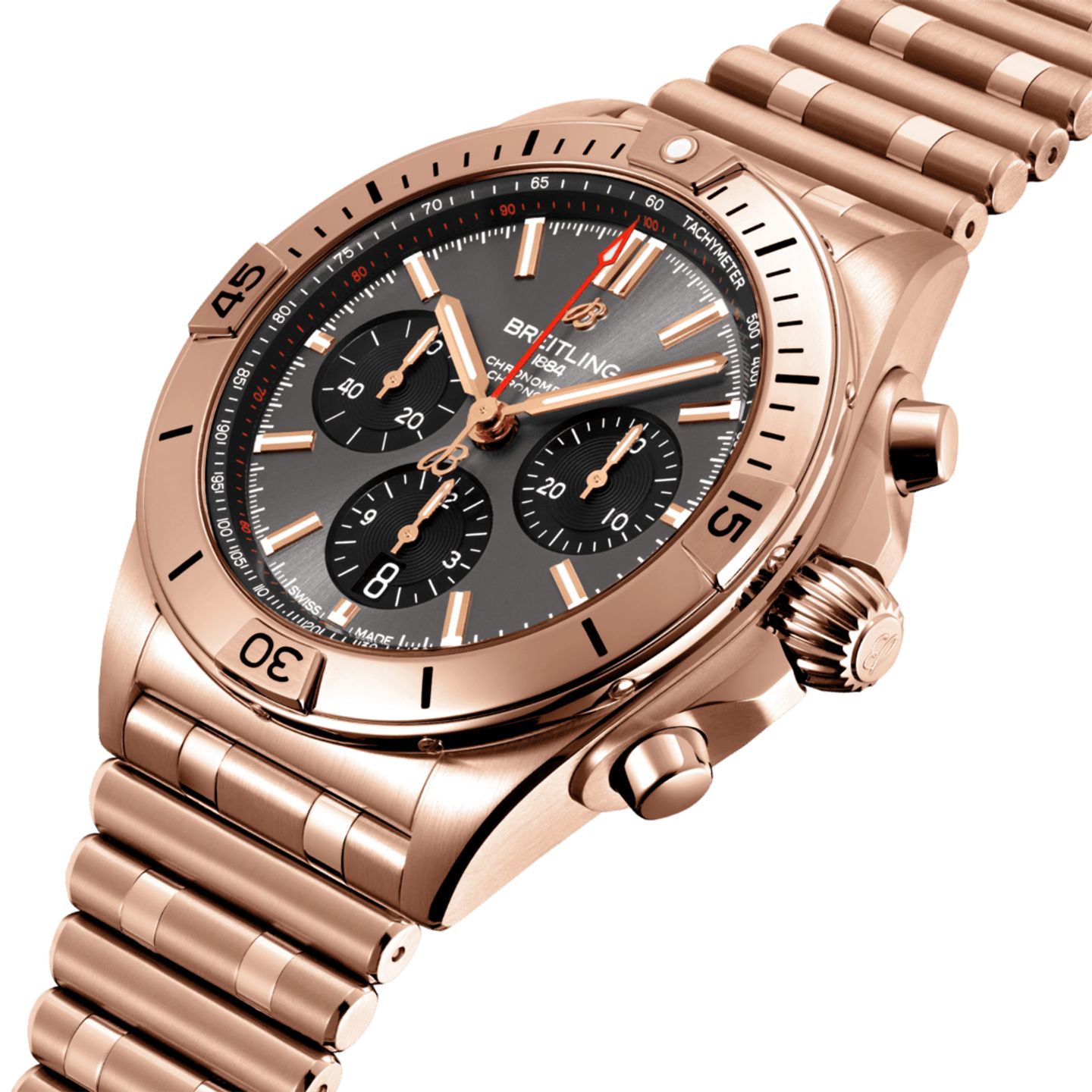 Breitling Chronomat 42 RB0134101B1R1 (2024) - Grijs wijzerplaat 42mm Roodgoud (2/5)