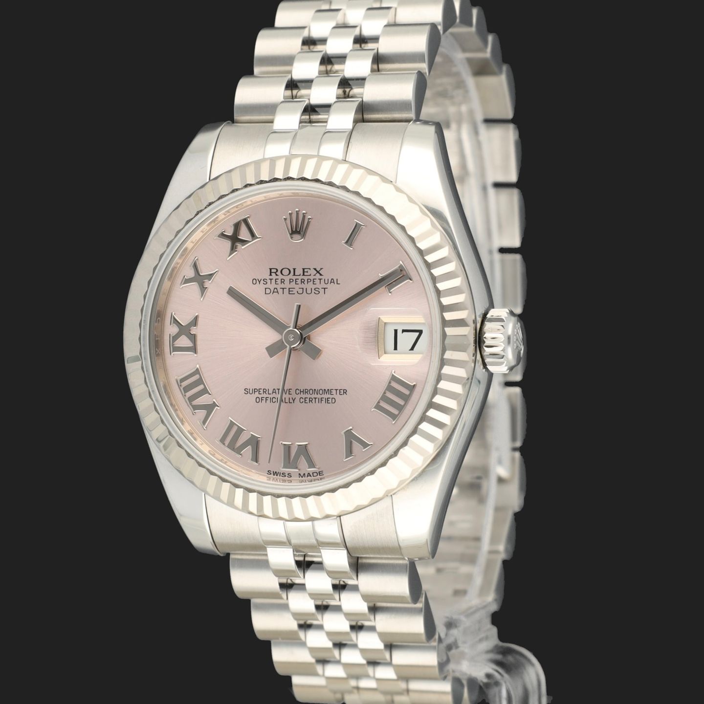 Rolex Datejust 31 178274 (2015) - Roze wijzerplaat 31mm Staal (1/8)