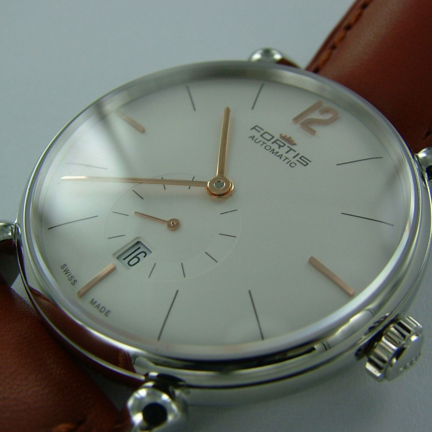 Fortis Vintage - (Unknown (random serial)) - White dial 40 mm Steel case (6/6)