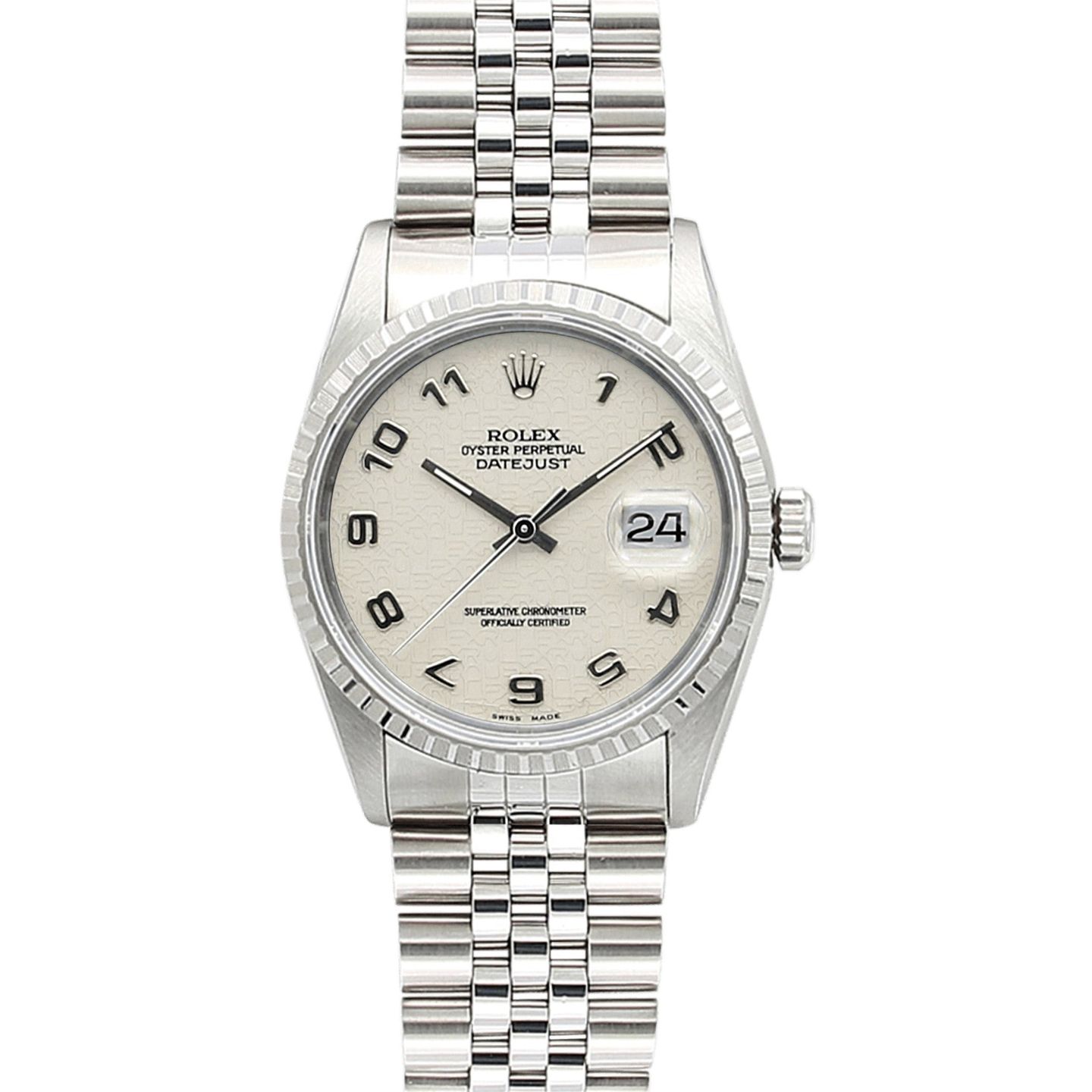 Rolex Datejust 36 16220 (Onbekend (willekeurig serienummer)) - 36mm Staal (1/8)