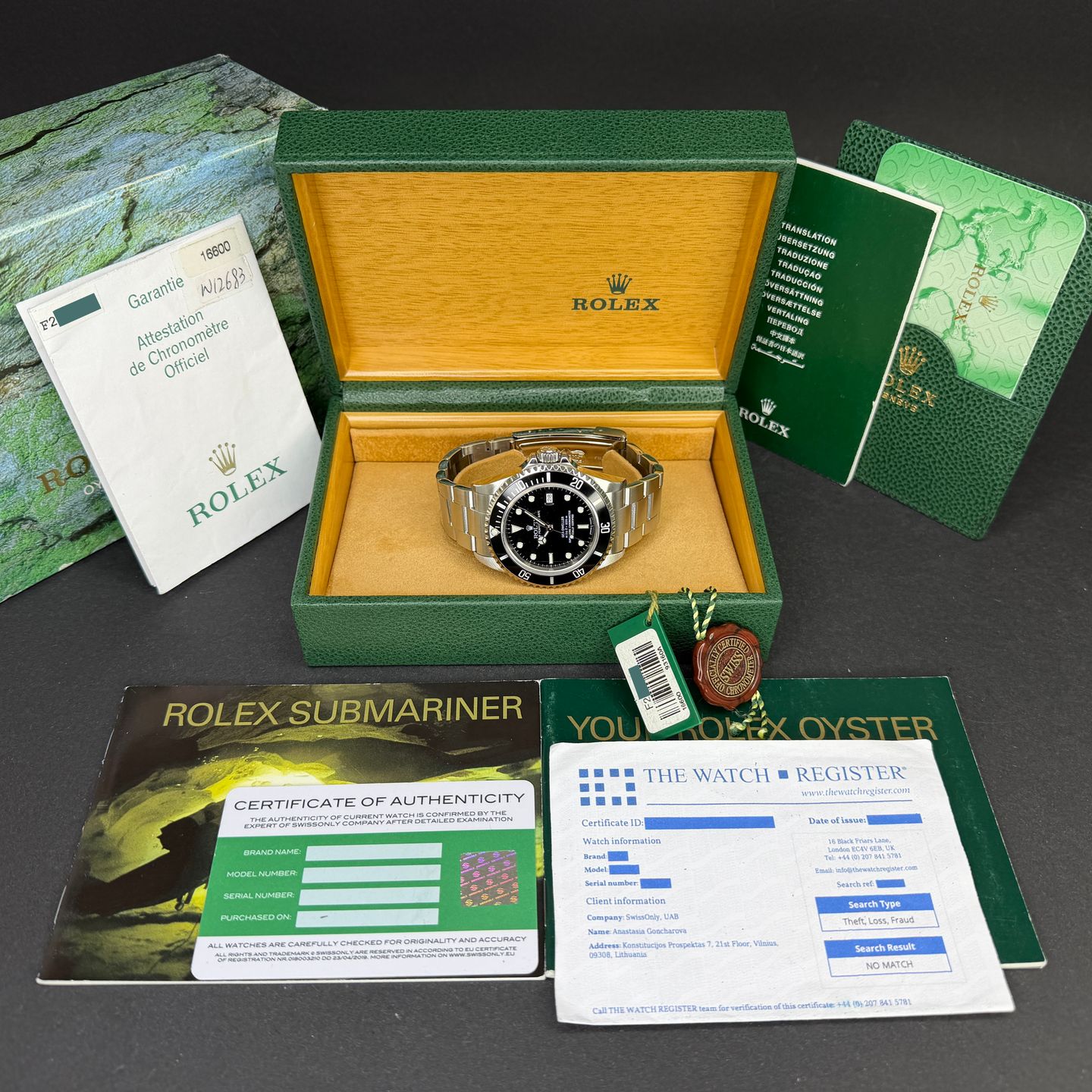 Rolex Sea-Dweller 4000 16600 (2003) - Black dial 40 mm Steel case (3/8)