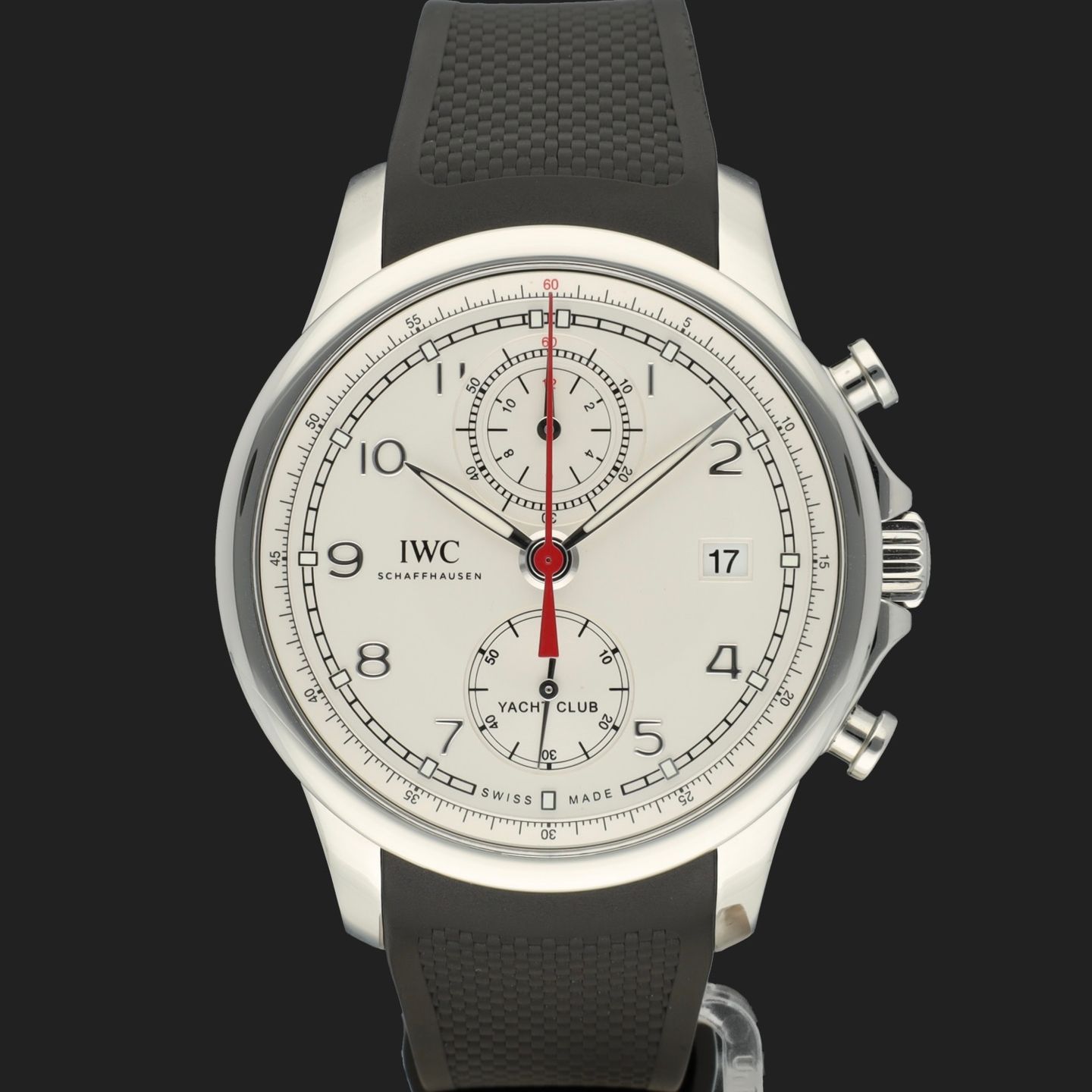 IWC Portuguese Yacht Club Chronograph IW390502 (2016) - Silver dial 44 mm Steel case (3/8)