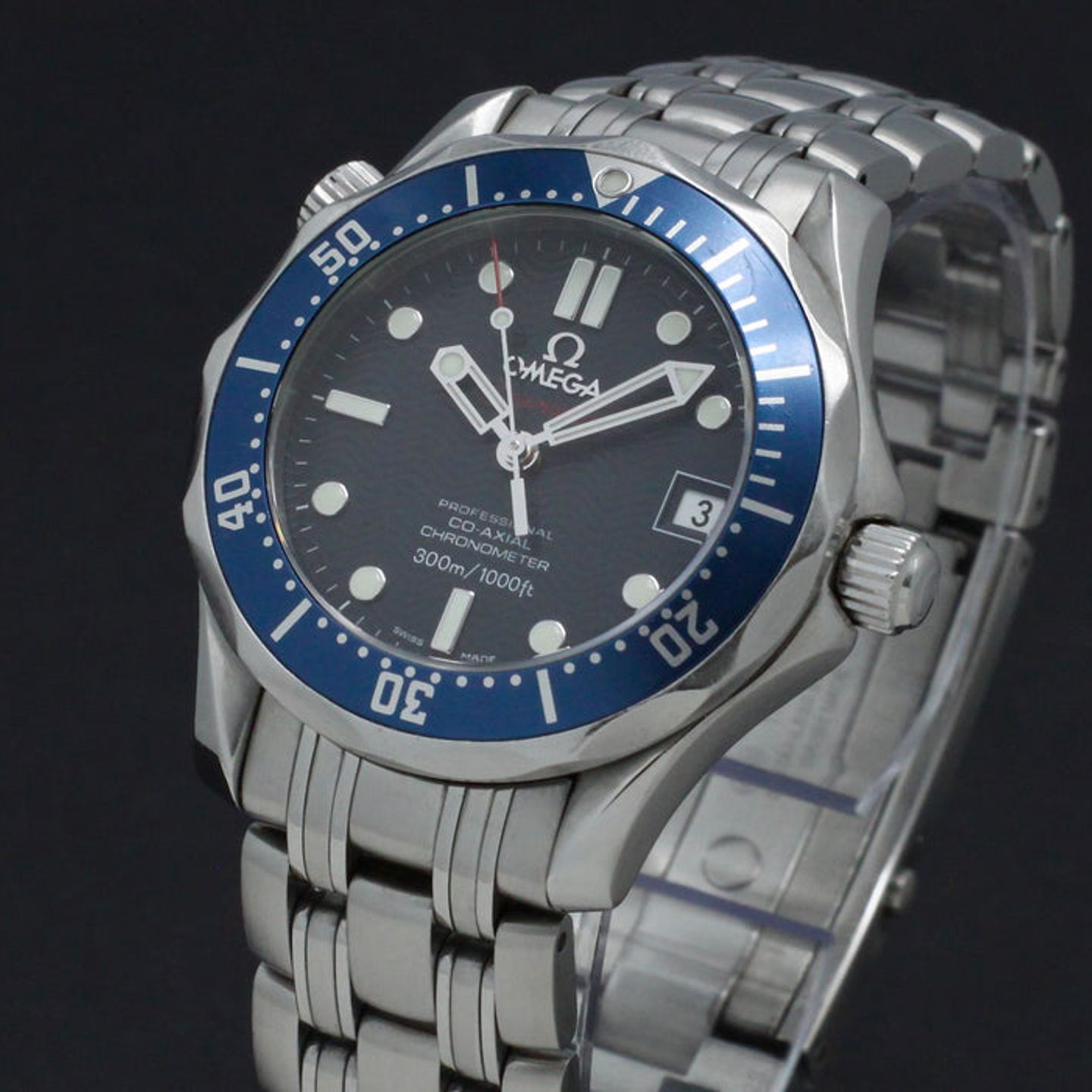 Omega Seamaster Diver 300 M 2222.80.00 (2008) - Blue dial 36 mm Steel case (7/7)