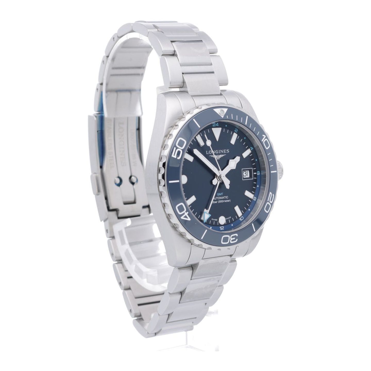 Longines HydroConquest L3.790.4.96.6 (2026) - Blauw wijzerplaat 41mm Staal (7/7)