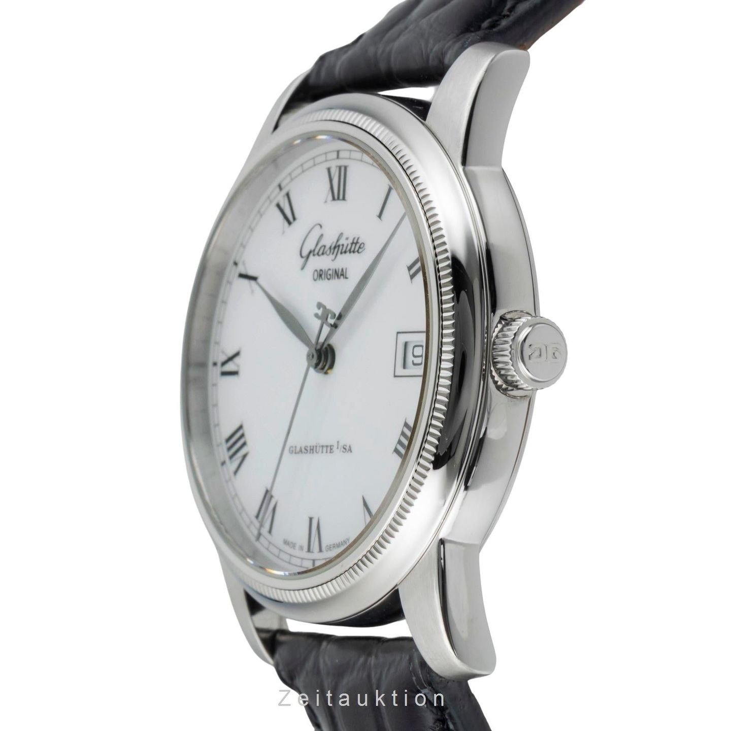 Glashütte Original Senator 1-39-11-05-03-04 (2000) - Wit wijzerplaat 38mm Staal (5/8)