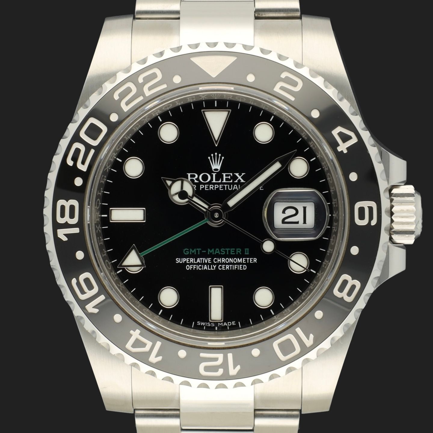 Rolex GMT-Master II 116710LN (2014) - Black dial 40 mm Steel case (3/8)