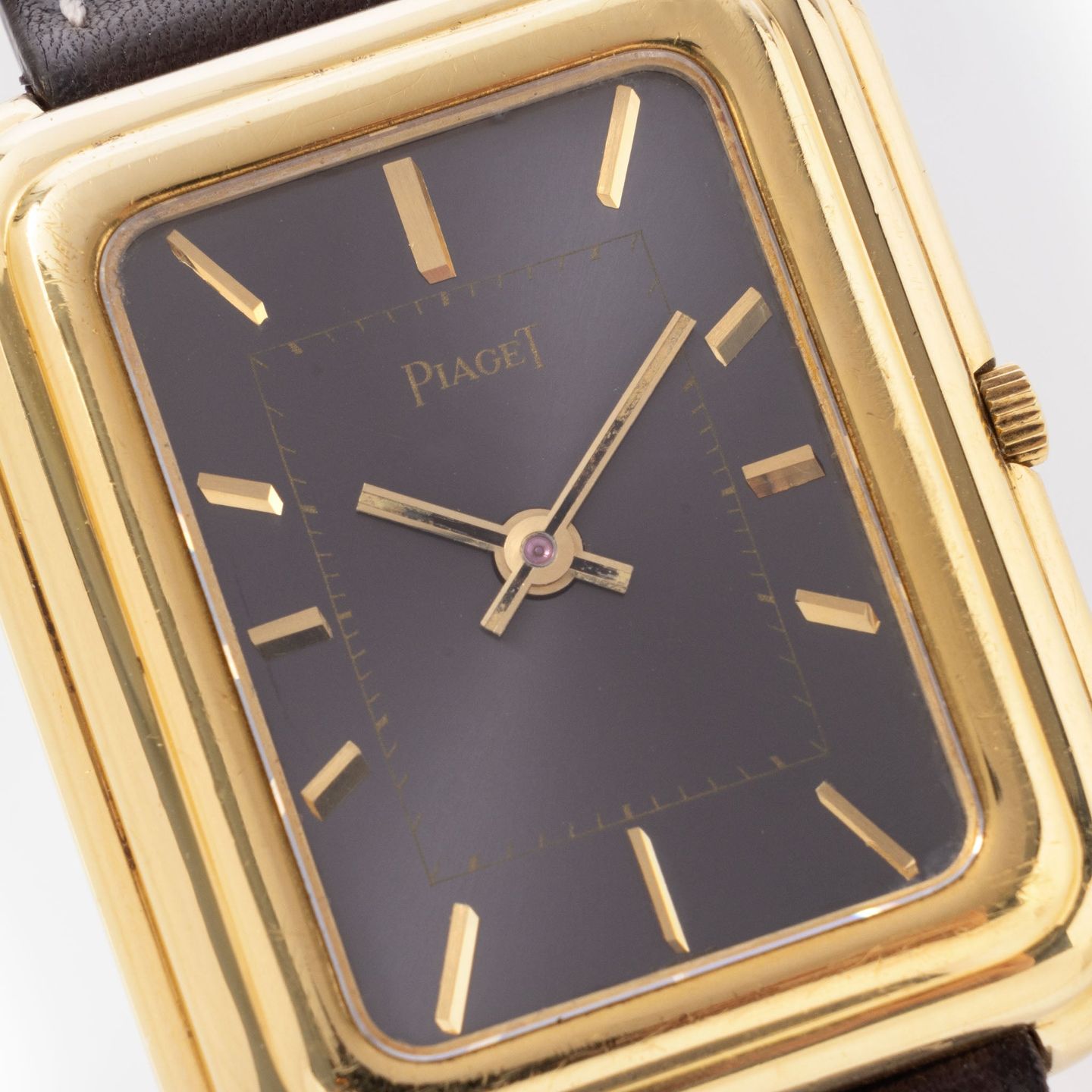 Piaget Vintage 14101 (Unknown (random serial)) - Grey dial 41 mm Yellow Gold case (6/8)