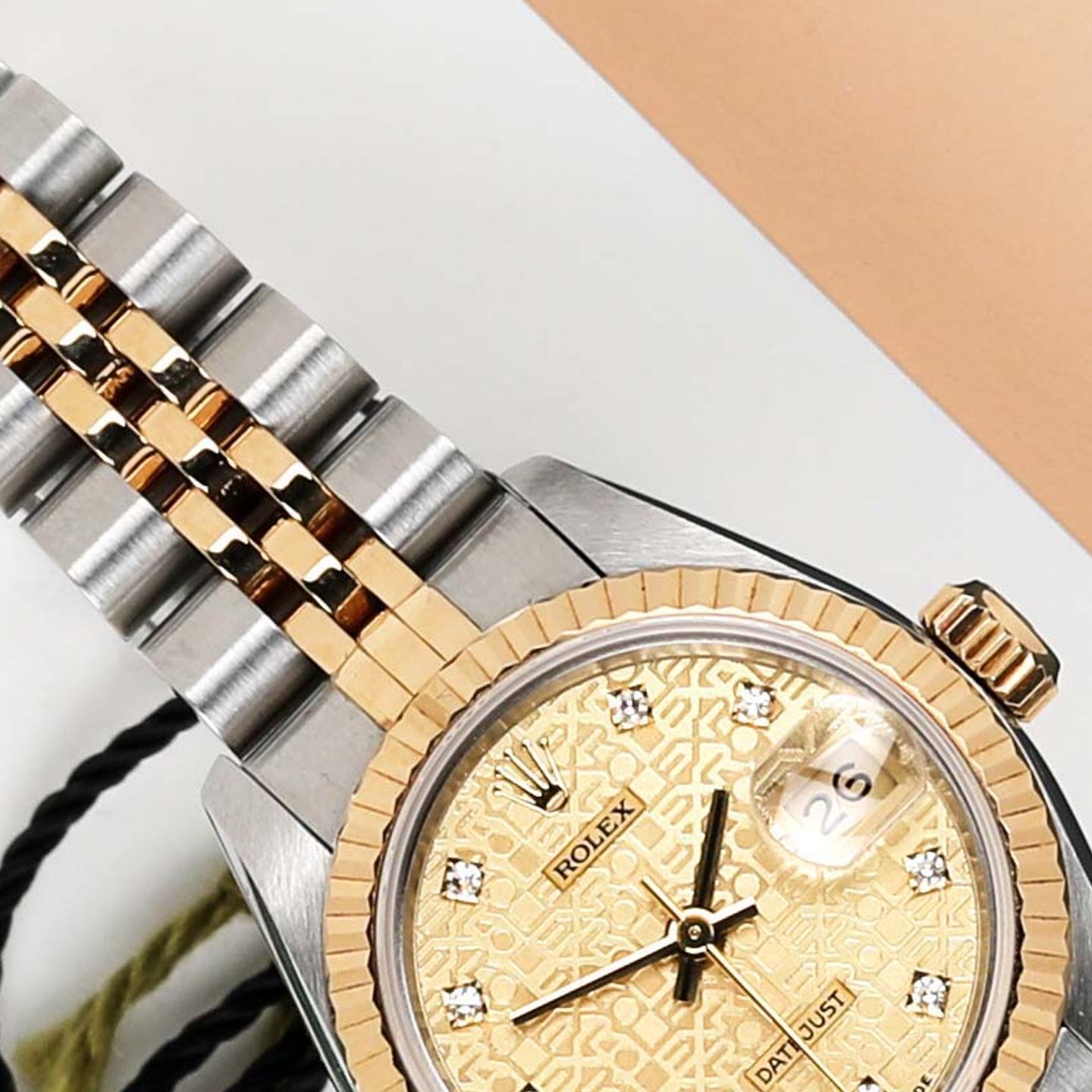 Rolex Lady-Datejust 69173 (1994) - 26mm Goud/Staal (3/8)