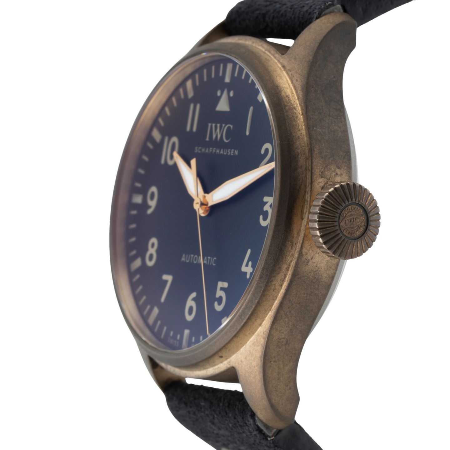 IWC Big Pilot IW329703 (Onbekend (willekeurig serienummer)) - Zwart wijzerplaat 43mm Brons (6/8)
