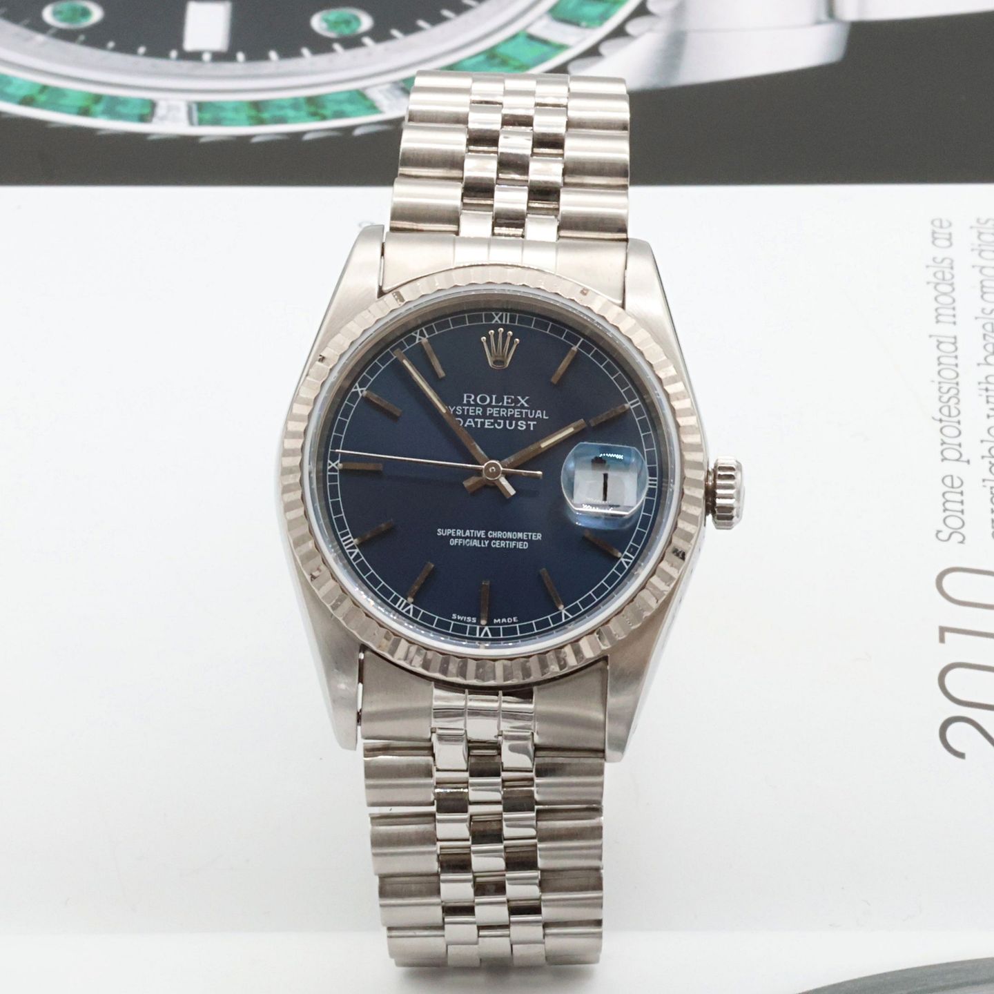 Rolex Datejust 36 16234 (Unknown (random serial)) - Blue dial 36 mm Steel case (3/8)
