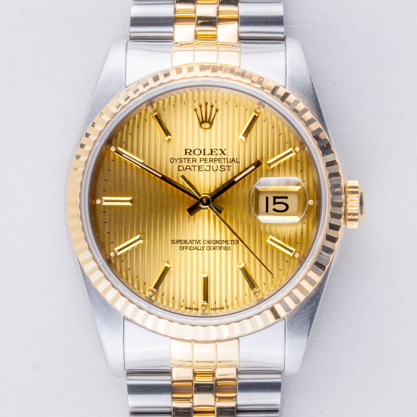 Rolex Datejust 36 16233 (1989) - 36 mm Gold/Steel case (3/8)