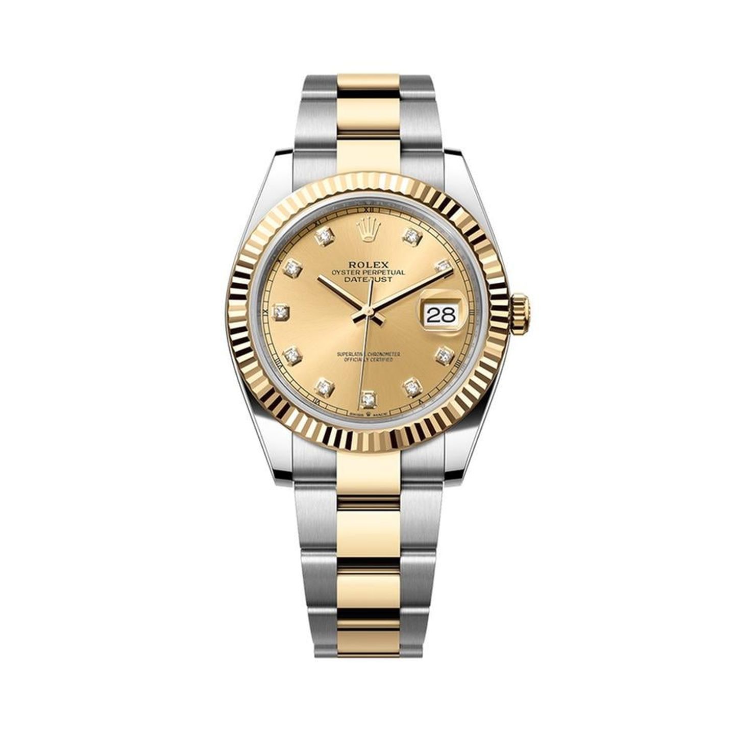 Rolex Datejust 126333 (2025) - 41mm Goud/Staal (7/7)