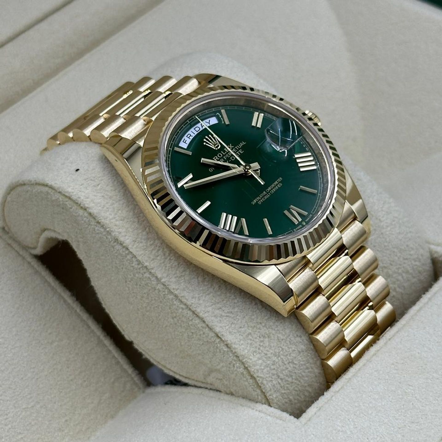 Rolex Day-Date 228238 green - (8/10)