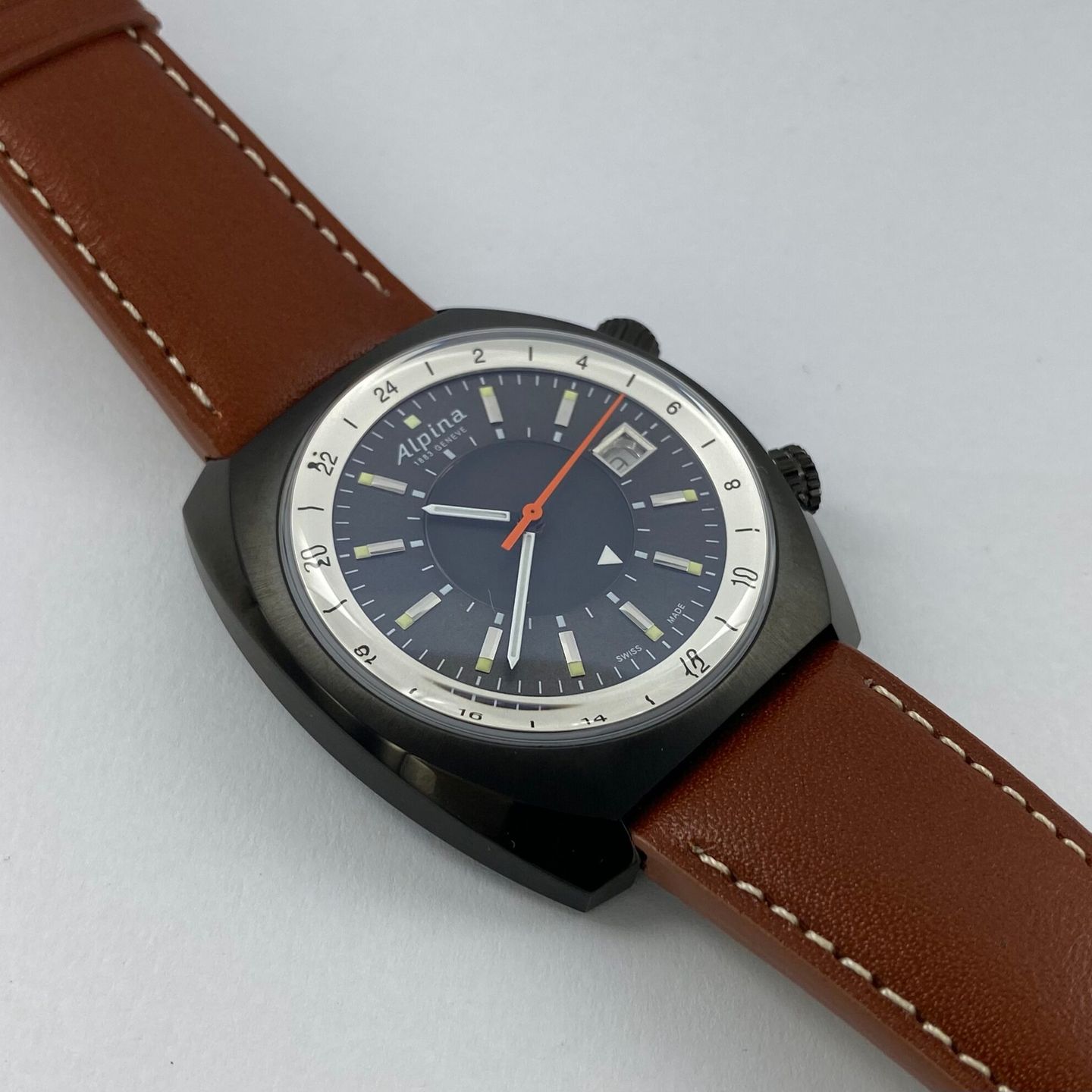 Alpina Startimer - (2022) - Zwart wijzerplaat 42mm Staal (3/7)