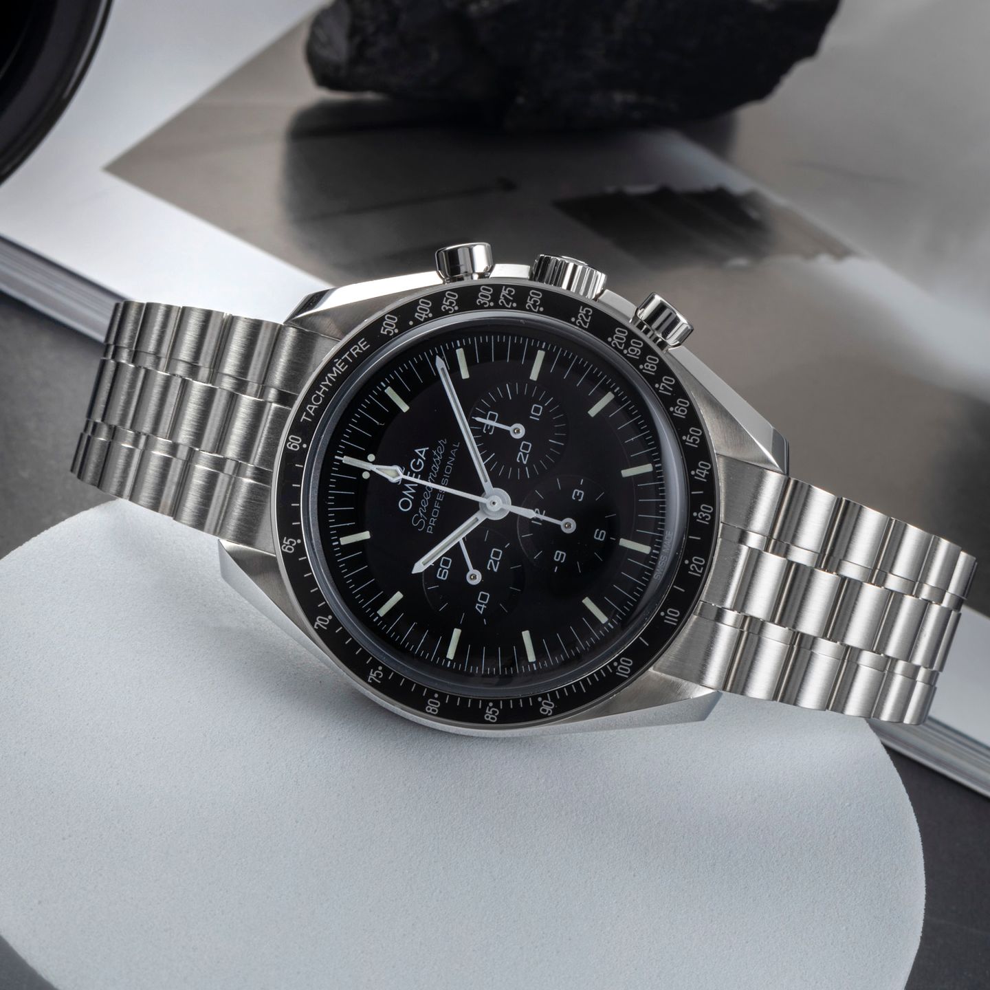 Omega Speedmaster Professional Moonwatch 310.30.42.50.01.001 (Onbekend (willekeurig serienummer)) - Zwart wijzerplaat 42mm Staal (2/8)