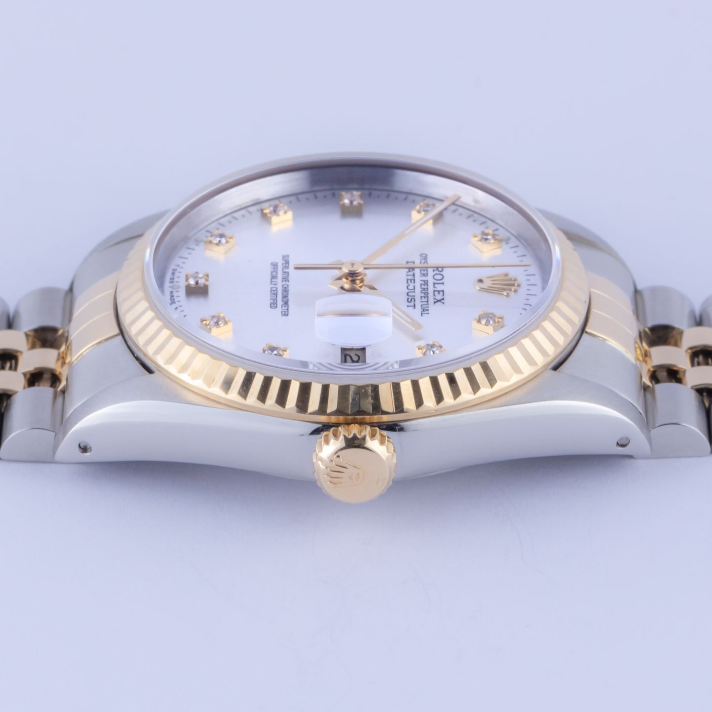 Rolex Datejust 36 16233 (1993) - Grey dial 36 mm Gold/Steel case (5/8)