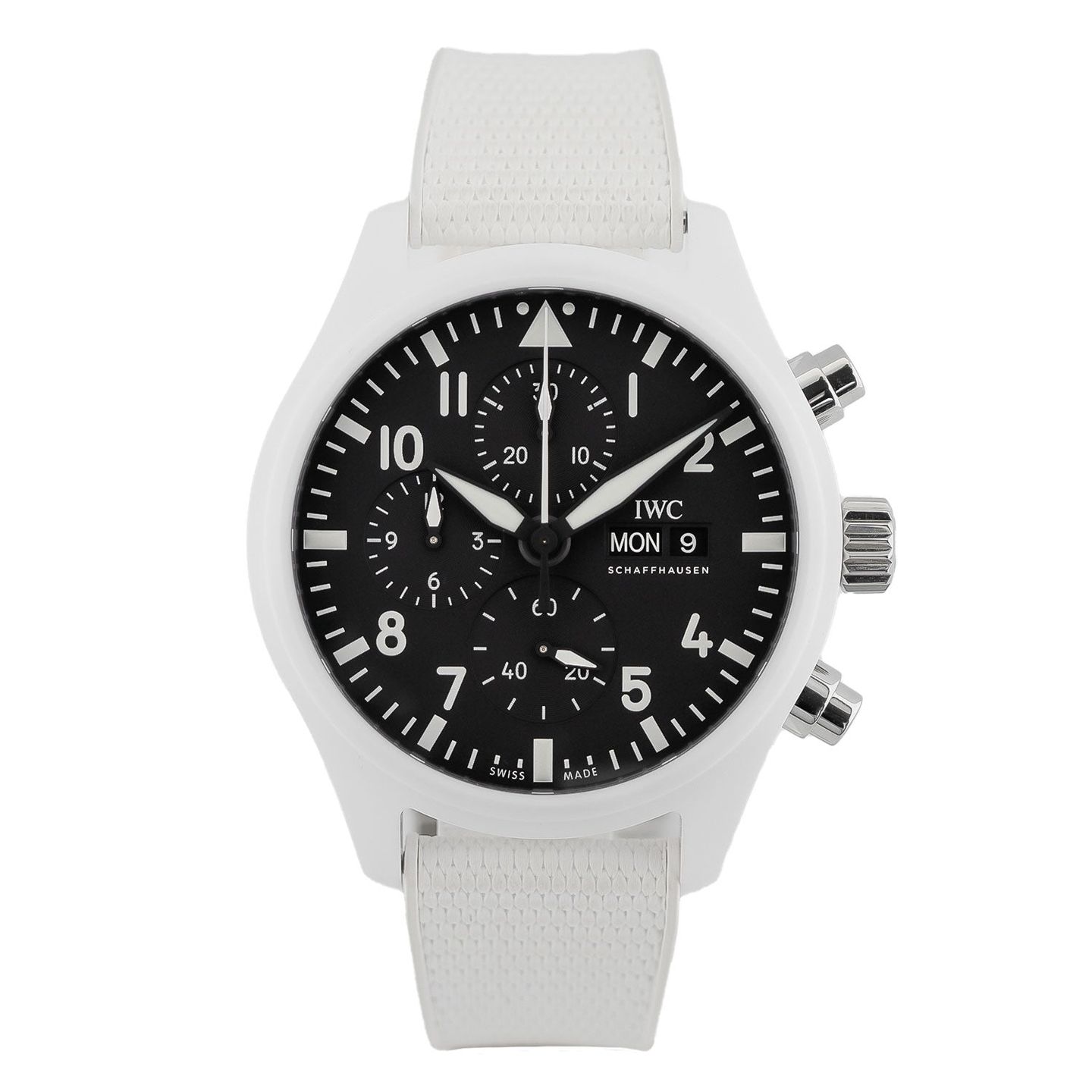 IWC Pilot Chronograph Top Gun IW389101 (2022) - Black dial 45 mm Ceramic case (1/5)