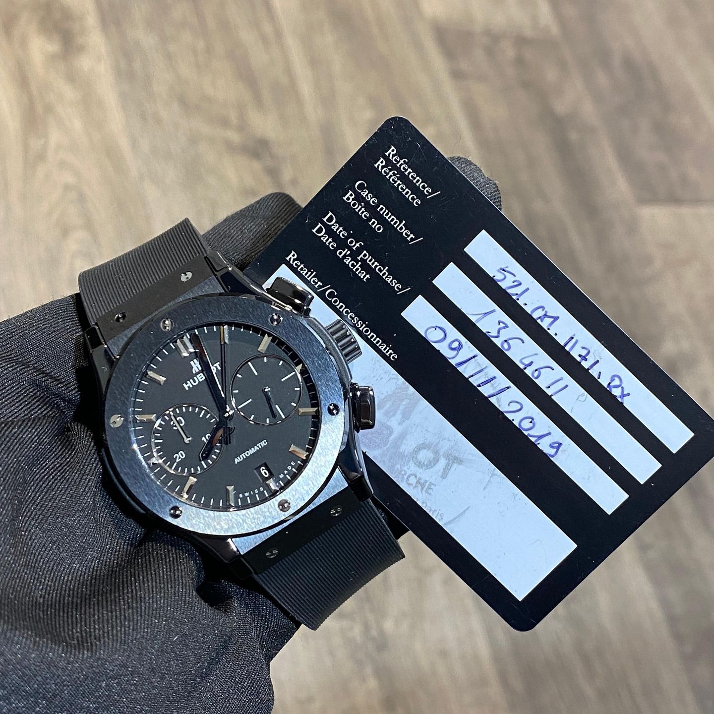 Hublot Classic Fusion Chronograph 521.CM.1171.RX (2019) - Black dial 45 mm Ceramic case (1/1)