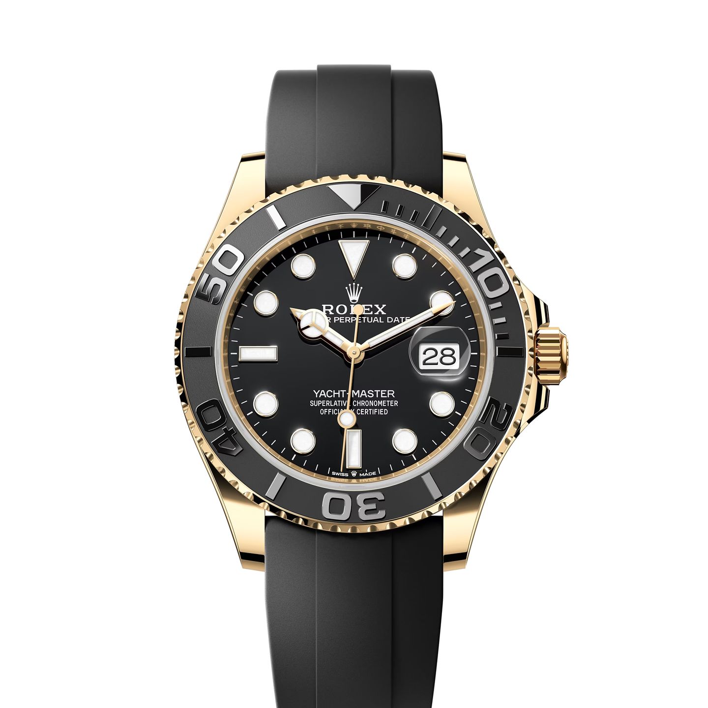 Rolex Yacht-Master 42 226658 (2022) - Zwart wijzerplaat 40mm Geelgoud (1/8)