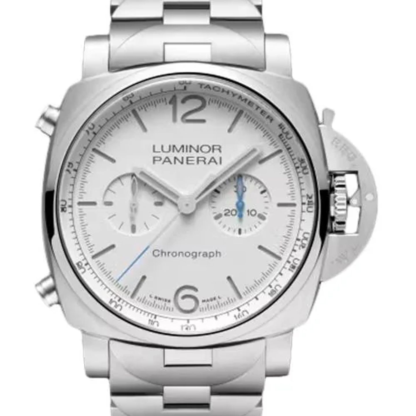 Panerai Luminor Chrono PAM01548 (2026) - Wit wijzerplaat 44mm Staal (1/1)