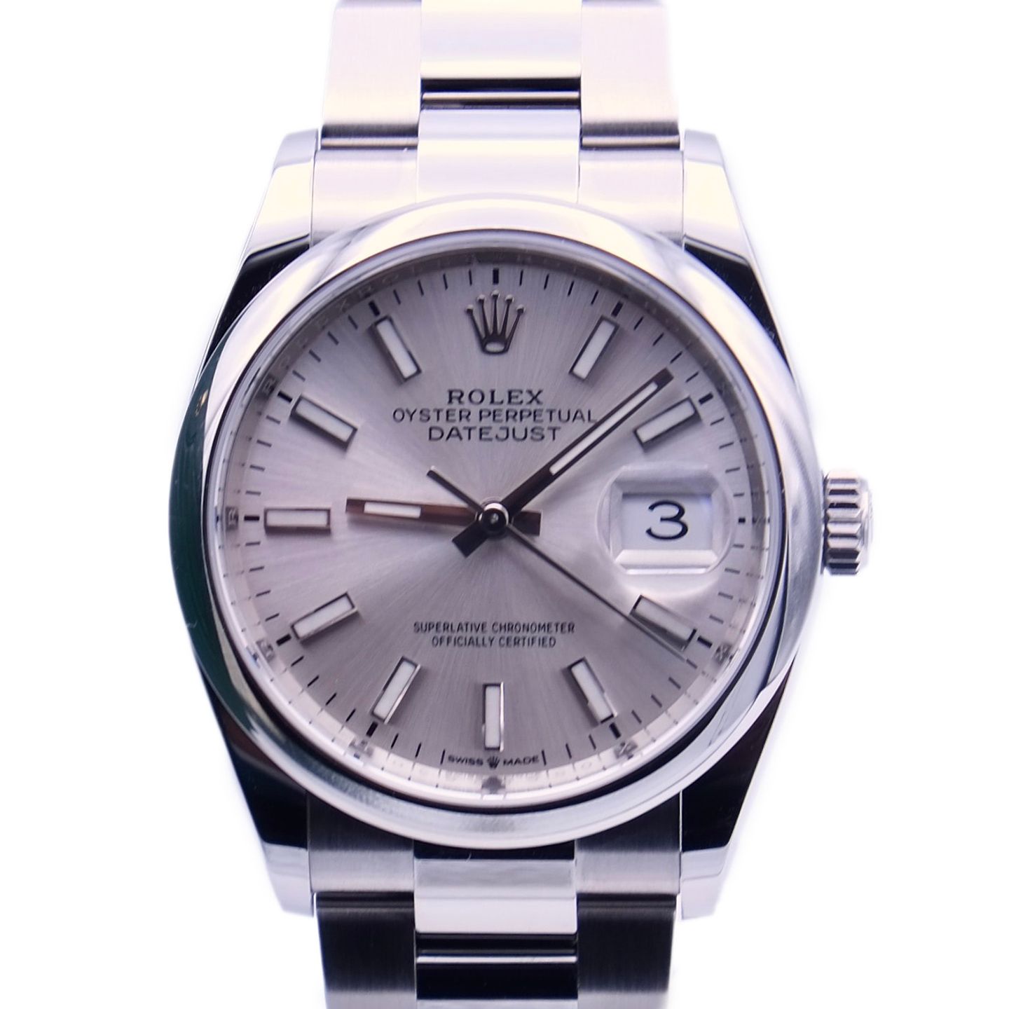 Rolex Datejust 36 126200 (2024) - Zilver wijzerplaat 36mm Staal (1/1)