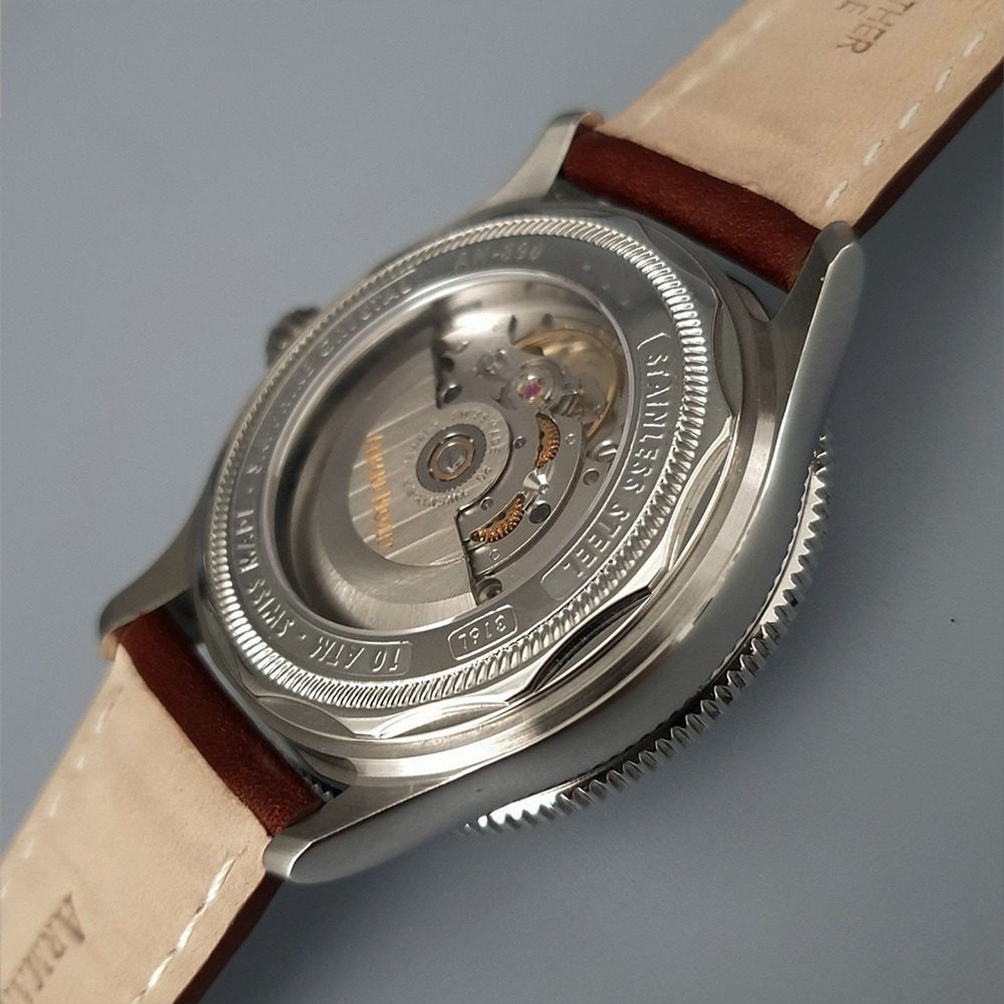 Armand Nicolet MA2 A890ANA-AG-P190MR2 (2024) - Wit wijzerplaat 42mm Staal (8/8)