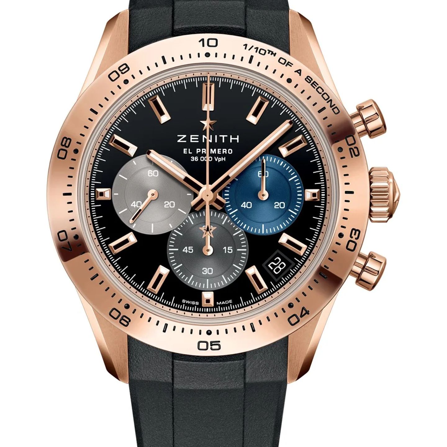 Zenith Chronomaster Sport 18.3101.3600/21.R951 (2026) - Black dial 41 mm Rose Gold case (1/1)