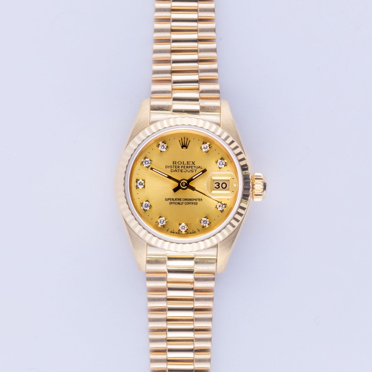 Rolex Lady-Datejust 69178 (1993) - 26 mm Yellow Gold case (3/8)