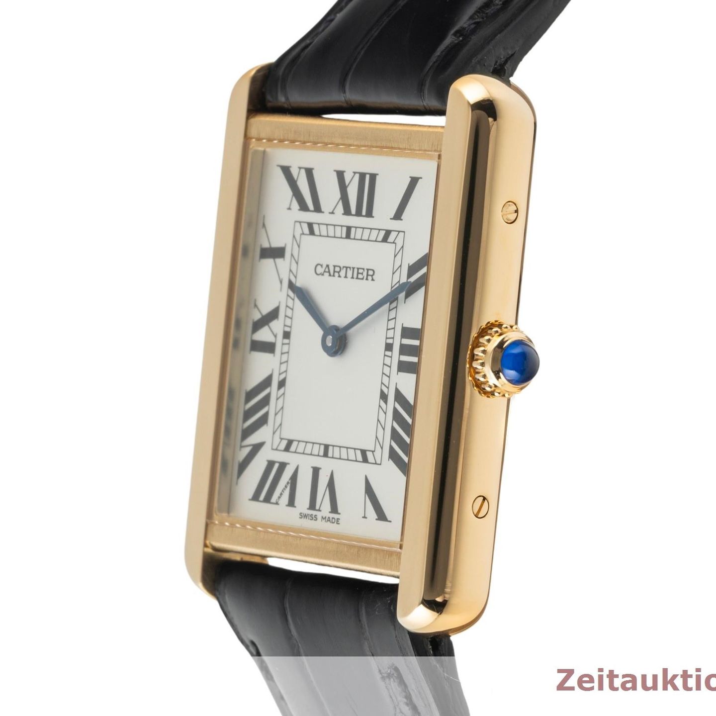 Cartier Tank Solo W5200004 (2015) - Silver dial 35 mm Yellow Gold case (6/8)