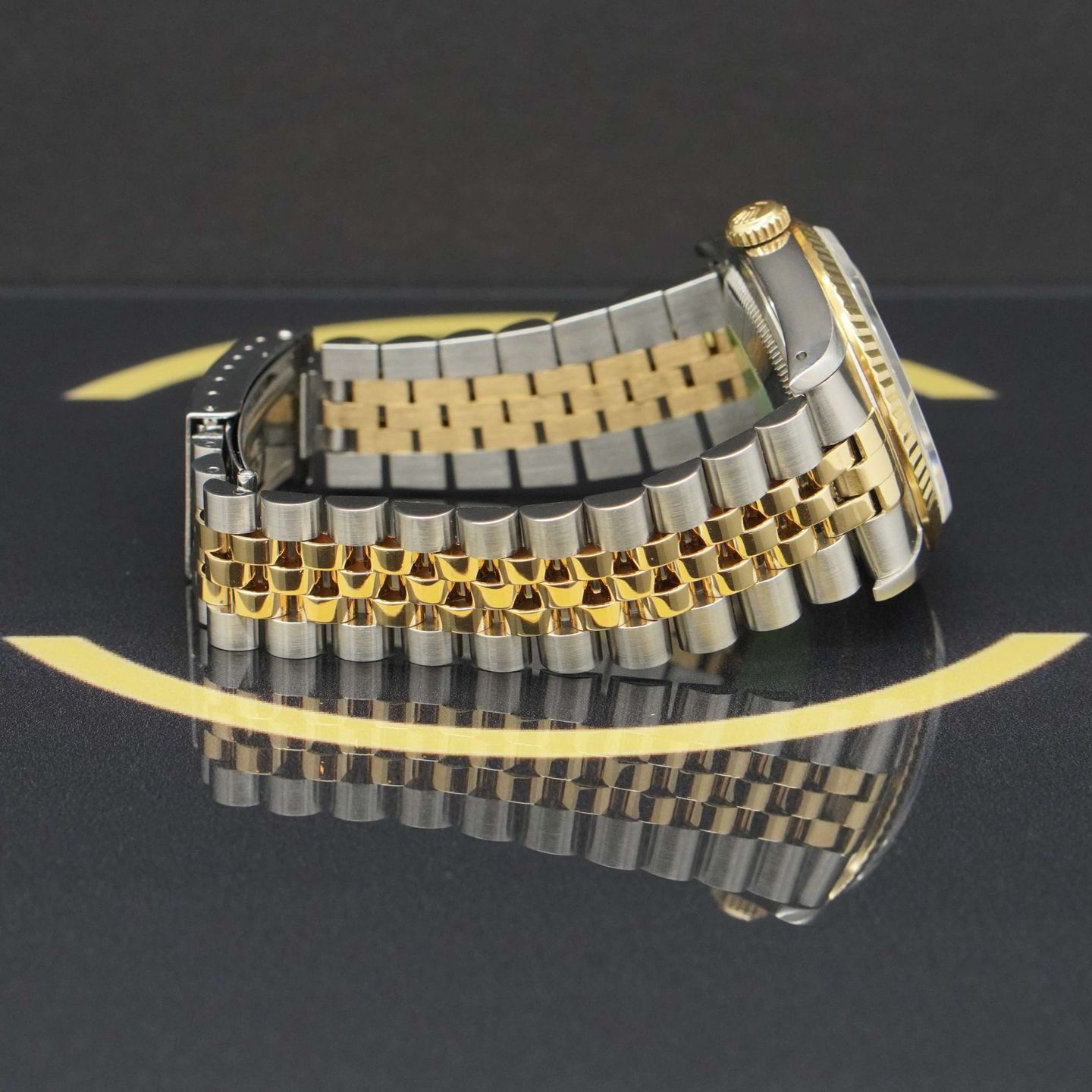 Rolex Datejust 36 16233 (1991) - Black dial 36 mm Gold/Steel case (6/7)