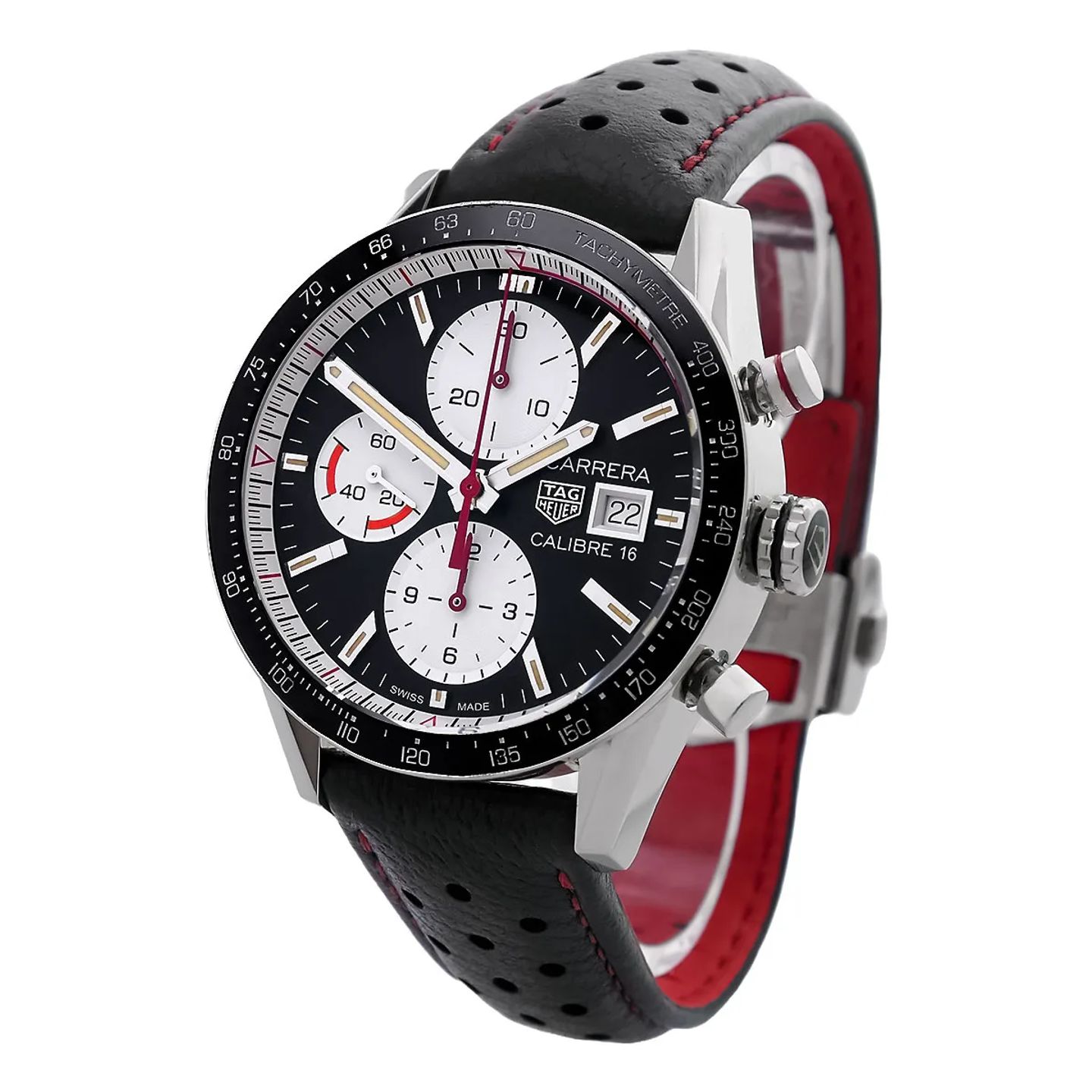 TAG Heuer Carrera Calibre 16 CV201AP.FC6429 (2019) - Black dial 41 mm Steel case (4/8)