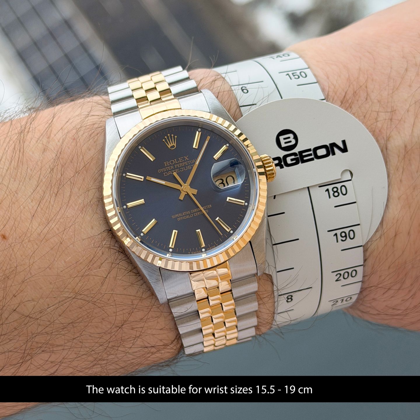 Rolex Datejust 36 16233 (1993) - 36mm Goud/Staal (2/8)