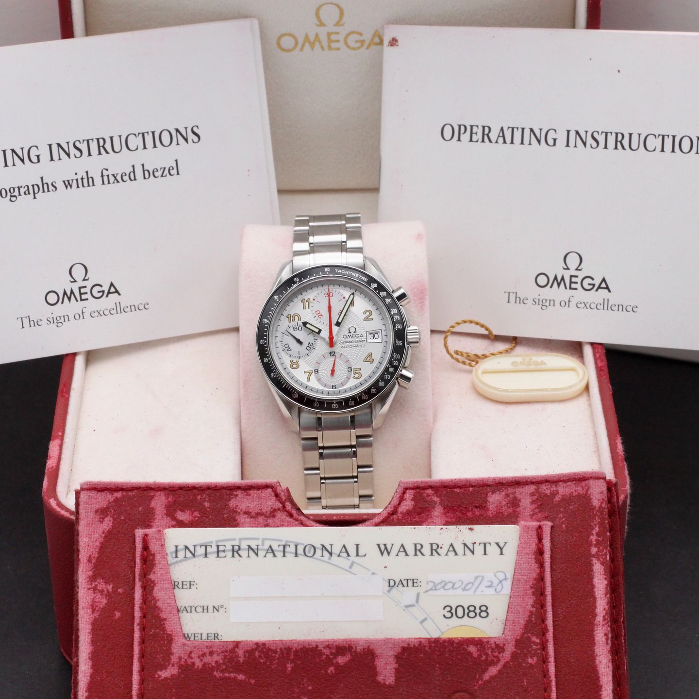 Omega Speedmaster Date 3513.33.00 (2000) - 40mm Staal (3/8)
