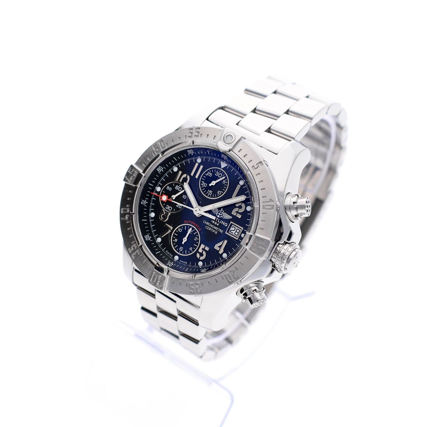 Breitling Avenger Skyland A13380 (2010) - Zwart wijzerplaat 45mm Staal (3/8)