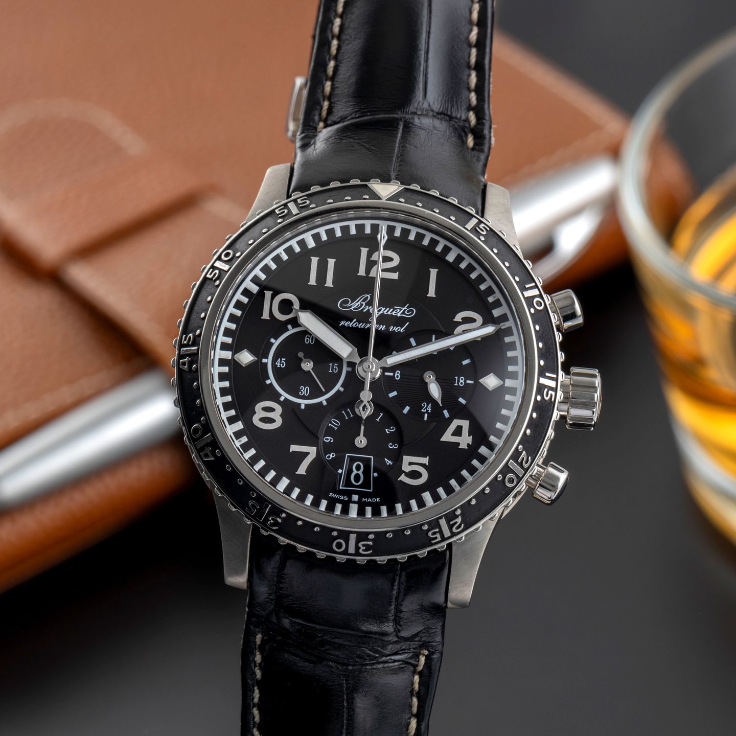 Breguet Type XX - XXI - XXII 3810TI/H2/3ZU (2010) - Black dial 43 mm (3/8)