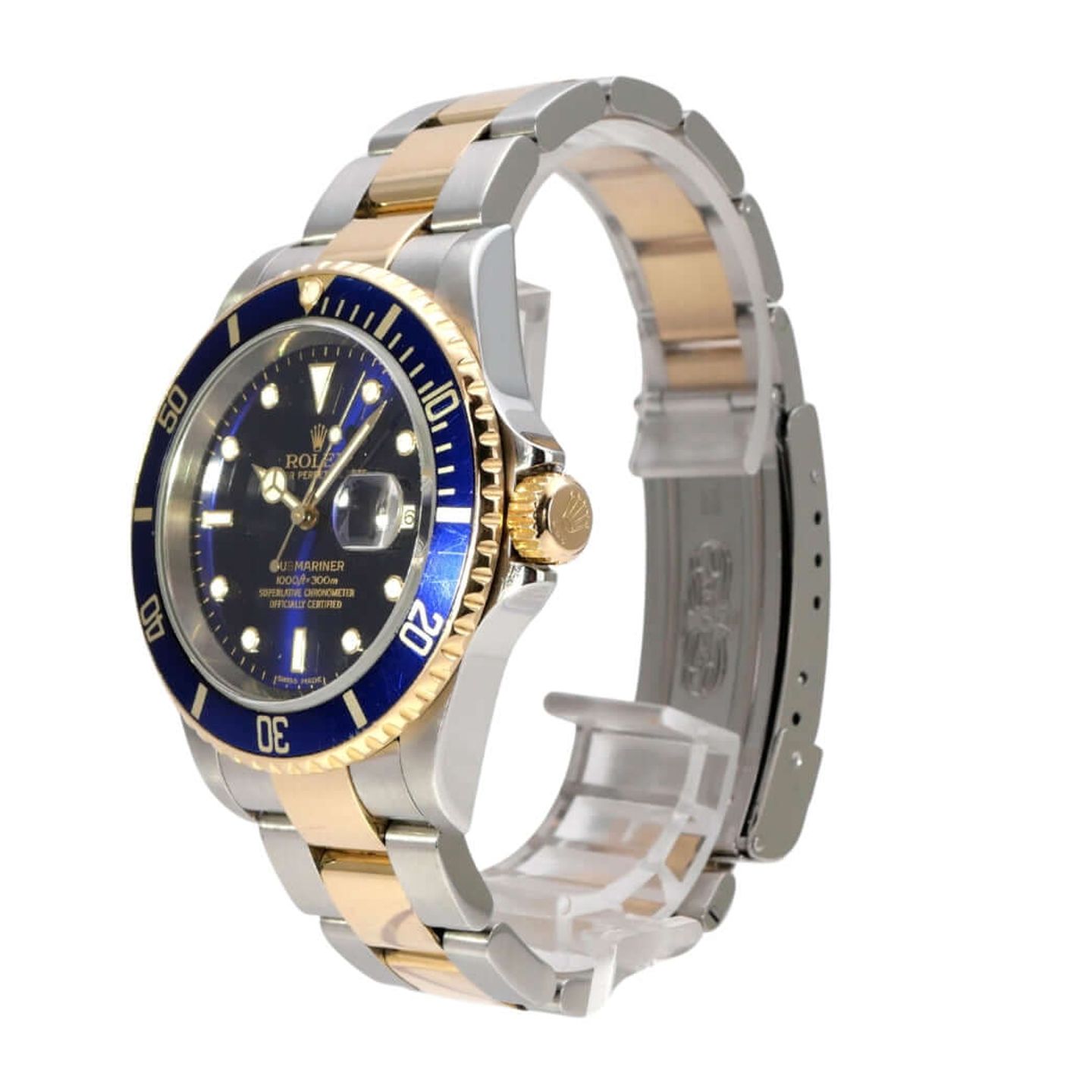 Rolex Submariner Date 16613 (2007) - 40mm Goud/Staal (3/8)