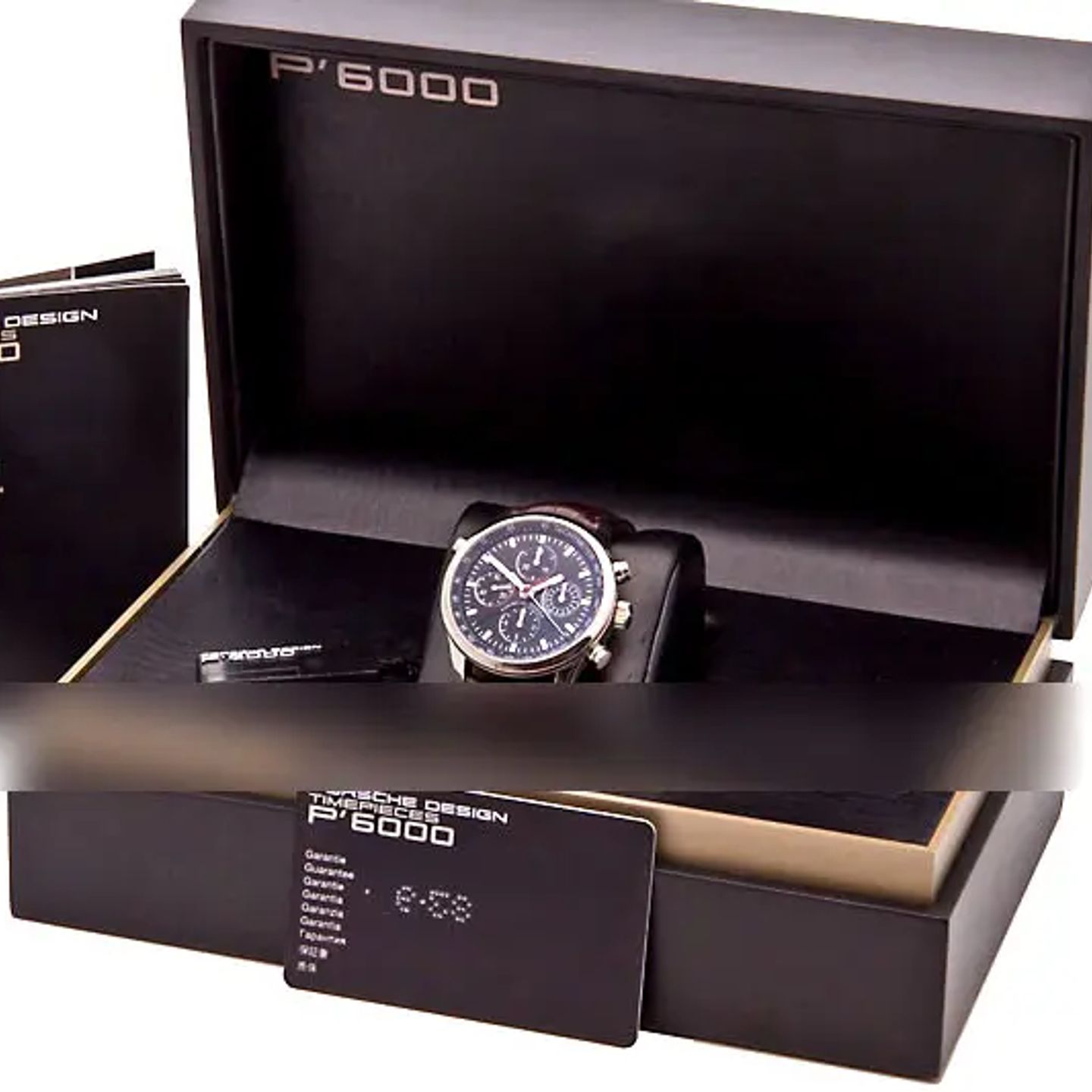 Porsche Design Dashboard P6613.12.40.1145 (2016) - Zwart wijzerplaat 42mm Titanium (4/4)