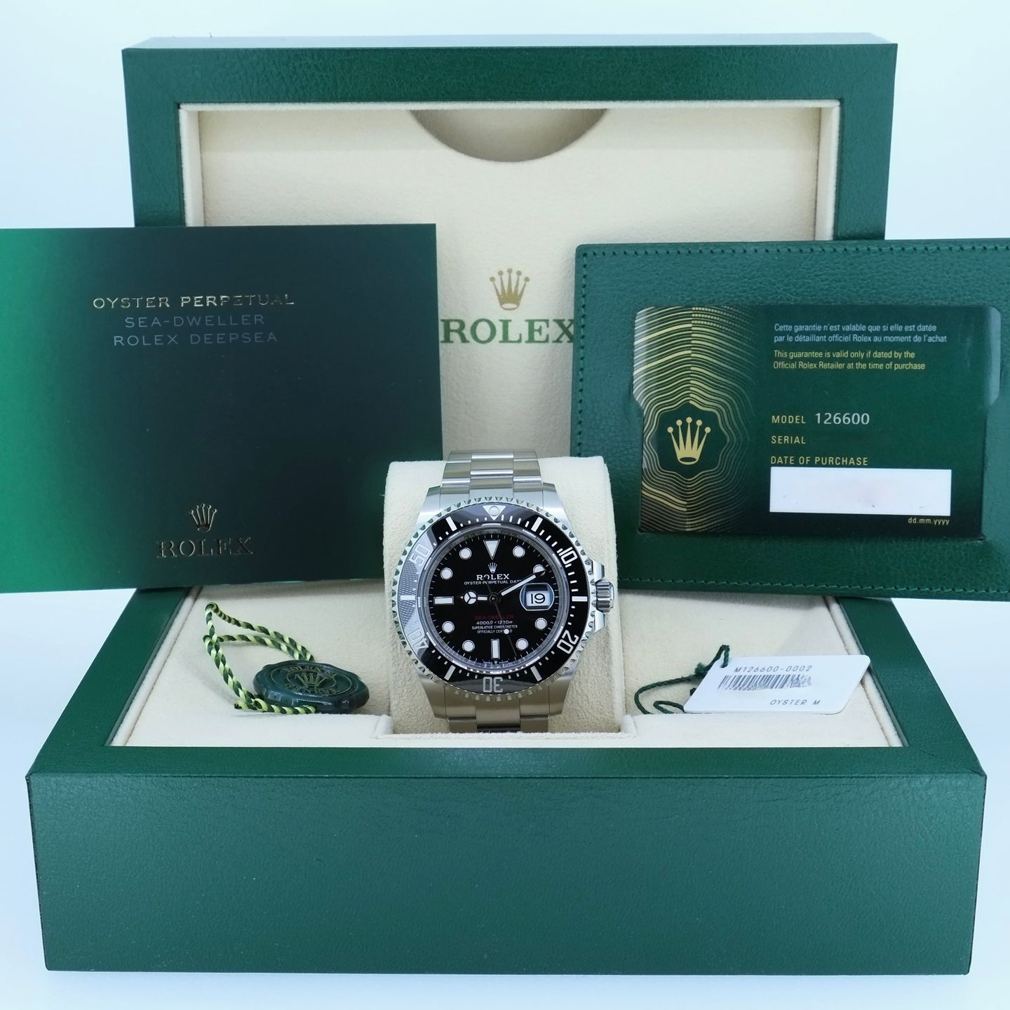 Rolex Sea-Dweller 126600 (2024) - Zwart wijzerplaat 43mm Staal (4/6)