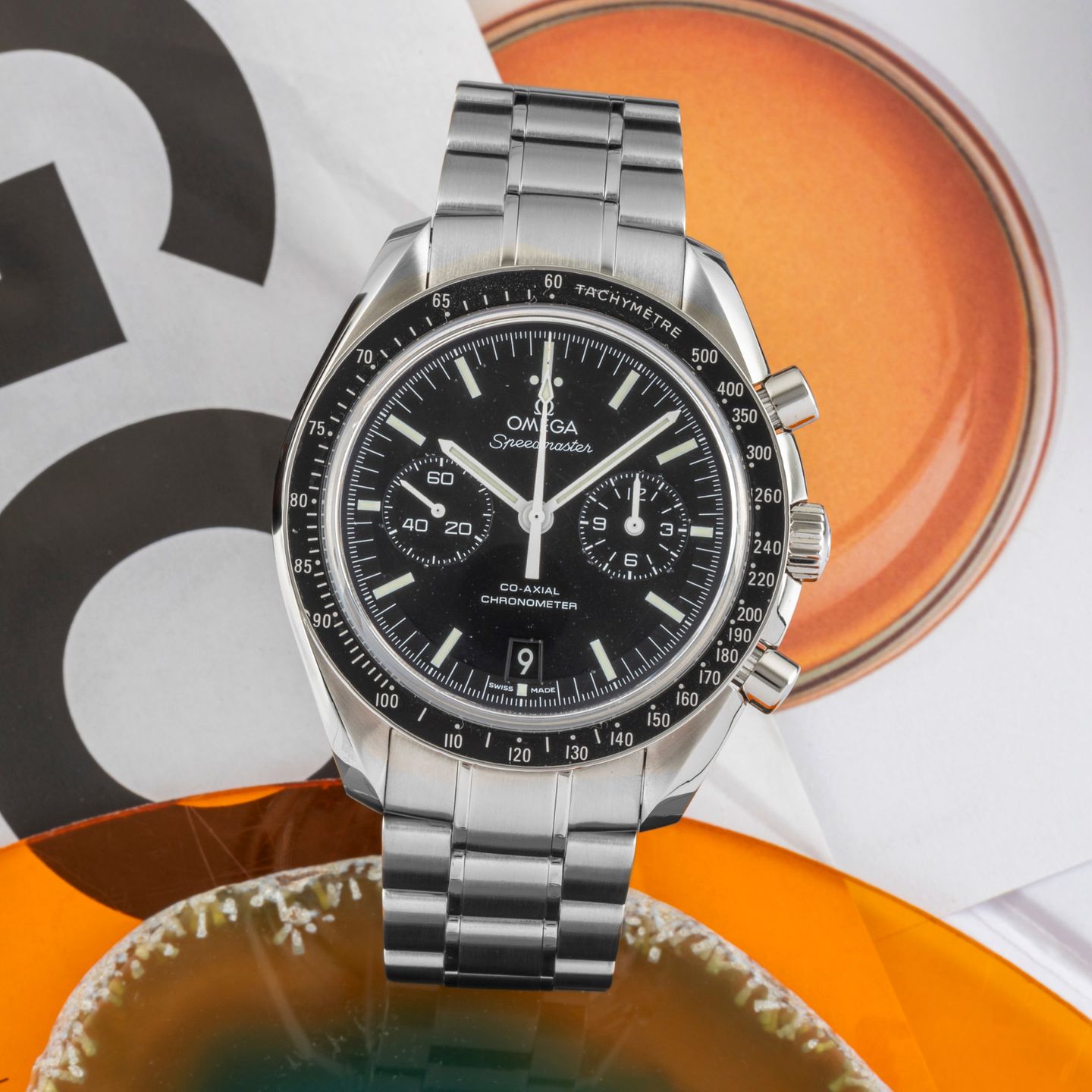 Omega Speedmaster 311.33.44.51.01.001 (2015) - Zwart wijzerplaat 44mm Staal (1/8)