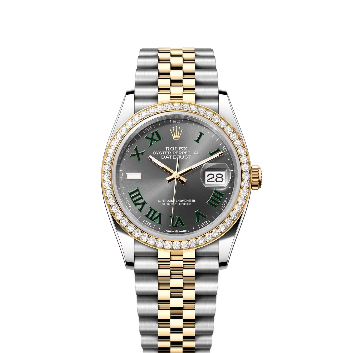 Rolex Datejust 36 126283RBR (2023) - Grijs wijzerplaat 36mm Staal (1/1)