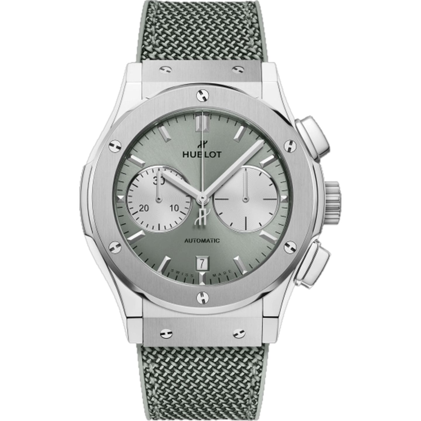 Hublot Classic Fusion Chronograph 521.NX.891G.NR (2026) - Green dial 45 mm Titanium case (1/1)