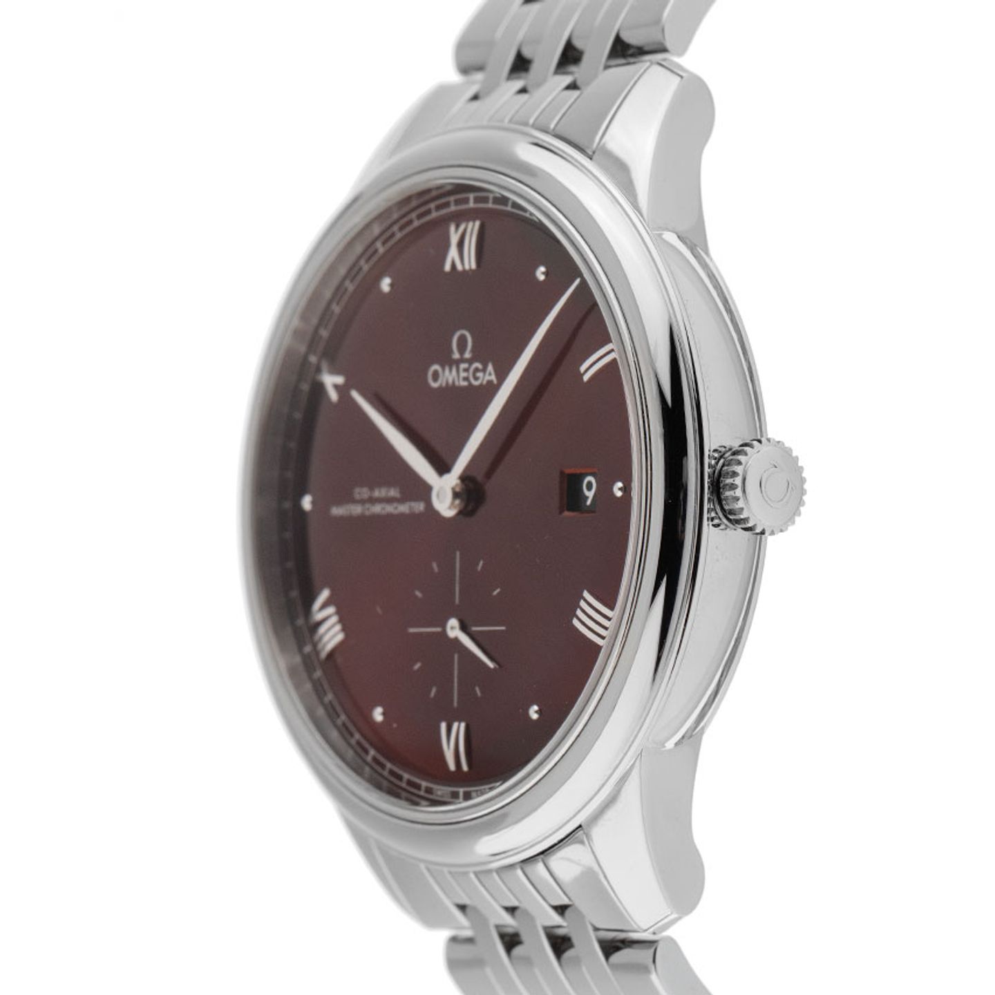 Omega De Ville 434.10.41.20.11.001 (2025) - Rood wijzerplaat 41mm Staal (4/7)