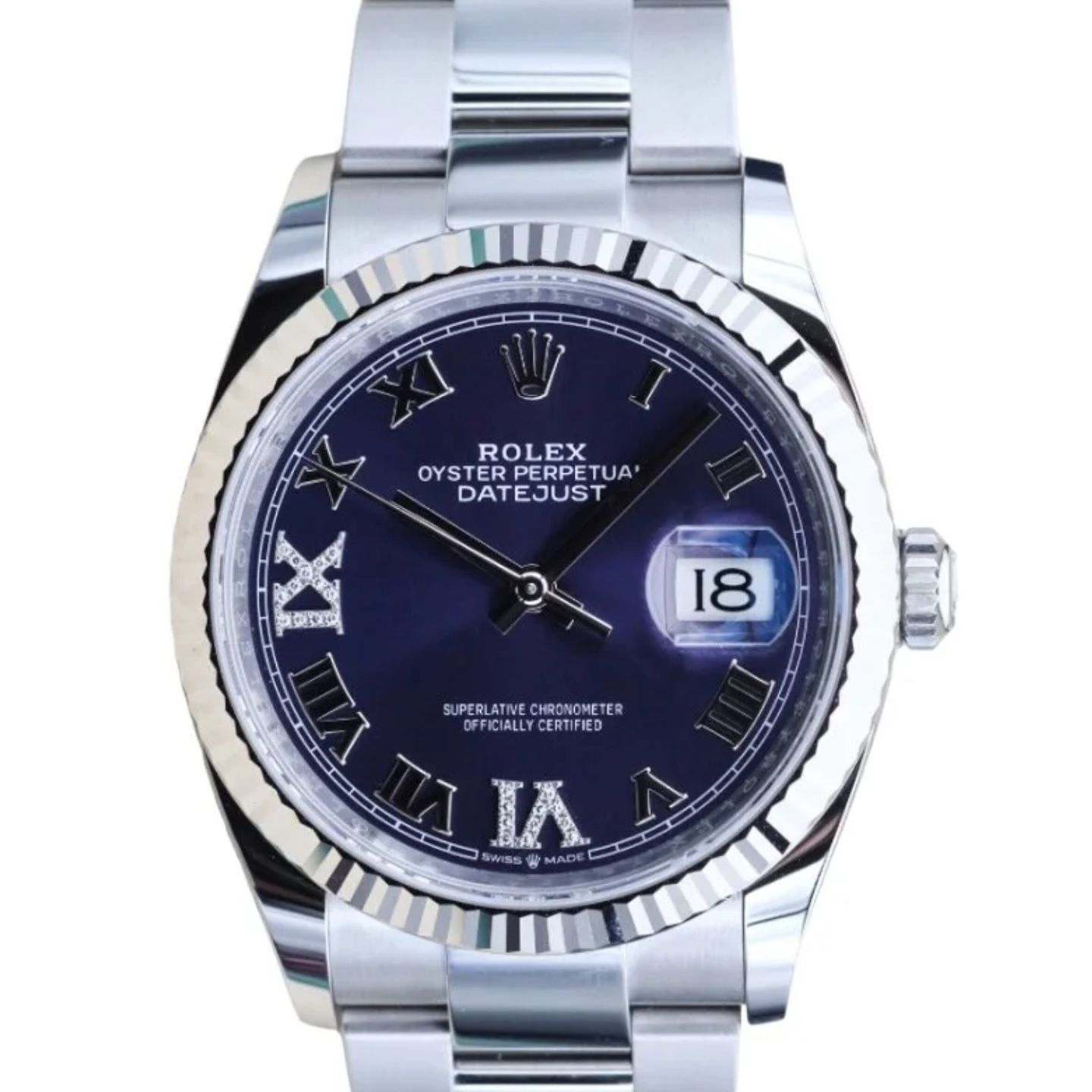 Rolex Datejust 36 126234 (2024) - Purple dial 36 mm Steel case (4/5)