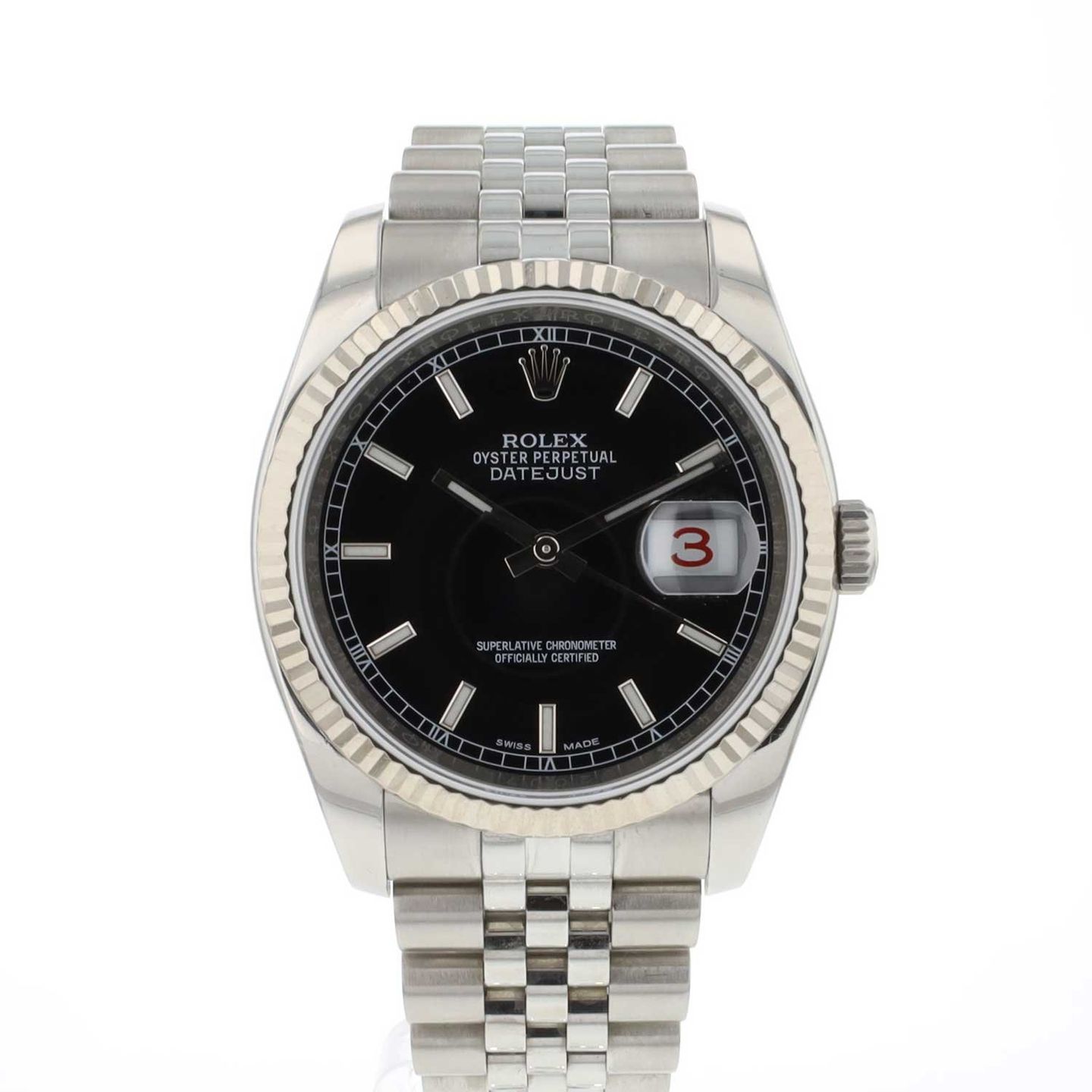 Rolex Datejust 36 116234 (2018) - Black dial 36 mm Steel case (1/4)